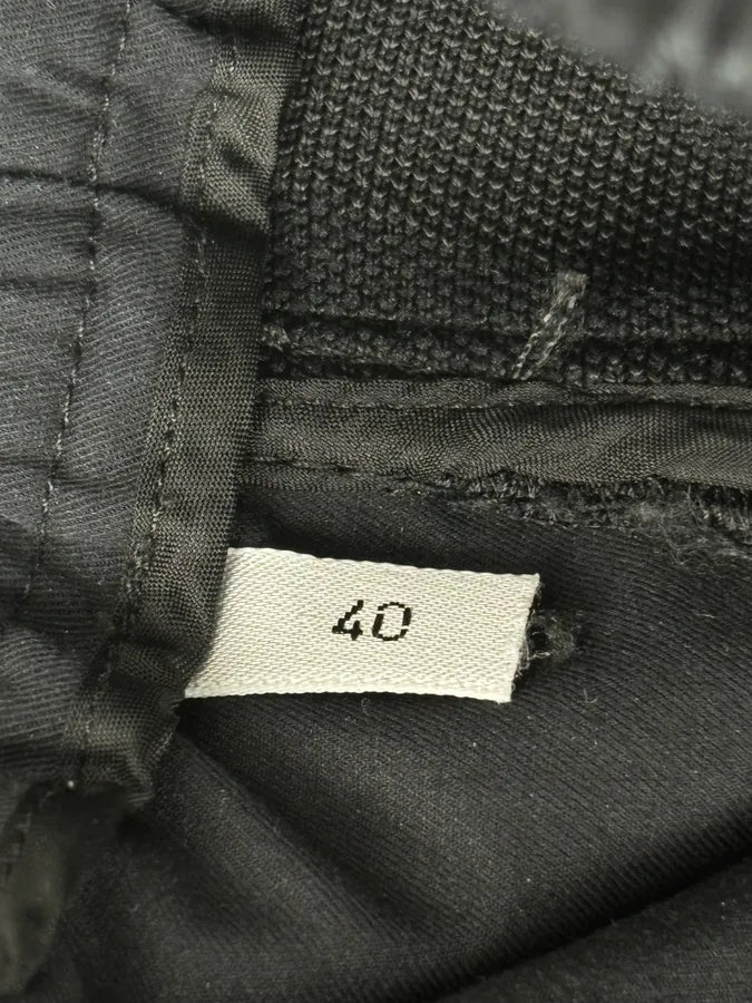 AW2018 Iceberg Black Cotton Sequin Biker Pants CqxxlFd 10