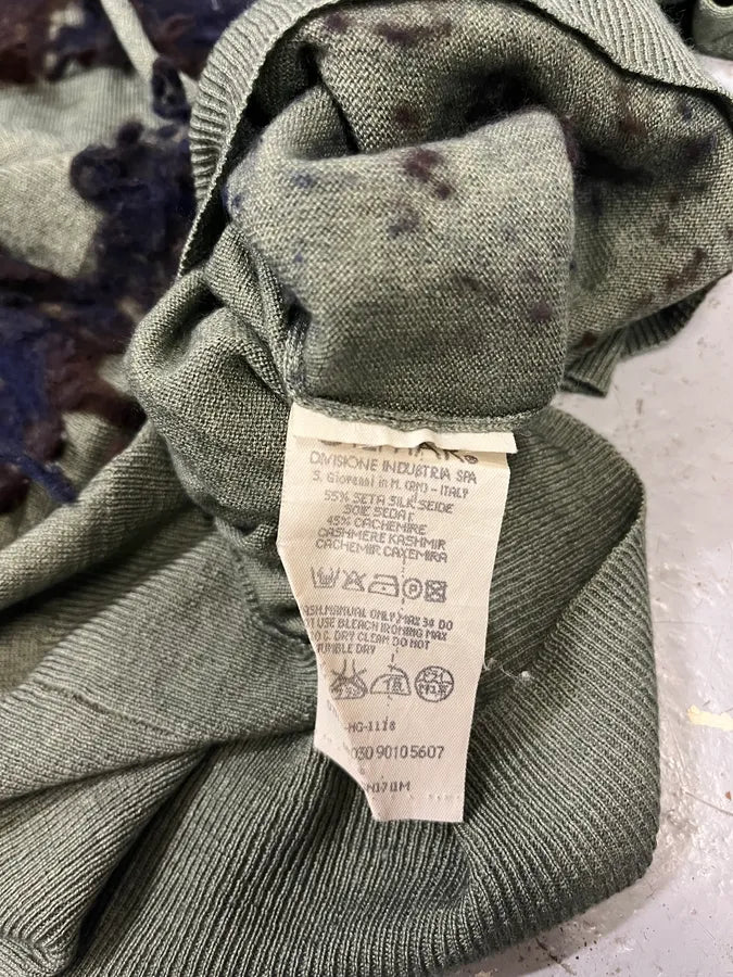 Iceberg Green Relief Cashmere & Silk Sweater rOcbQOJ 8