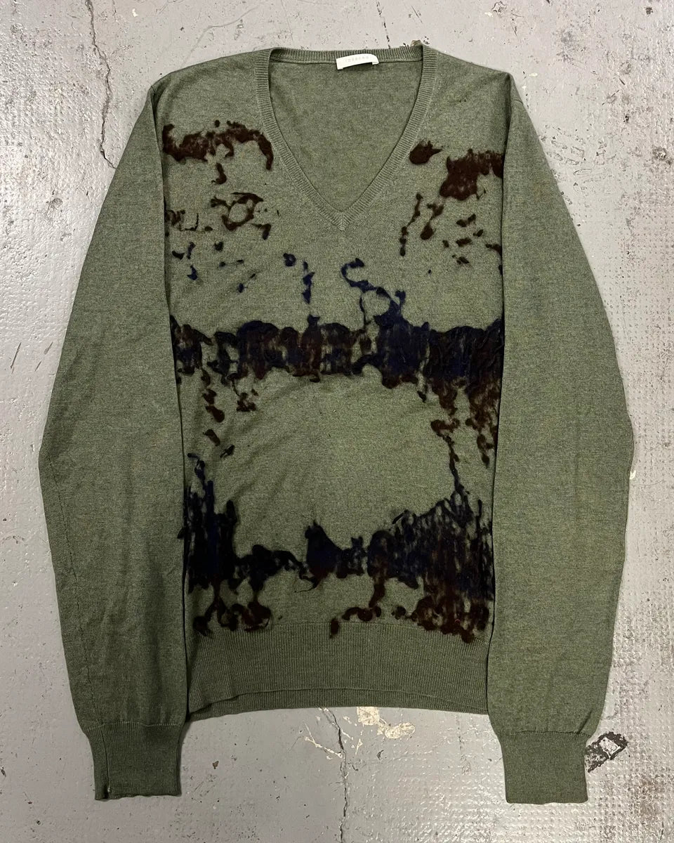 Iceberg Green Relief Cashmere & Silk Sweater rOcbQOJ 0