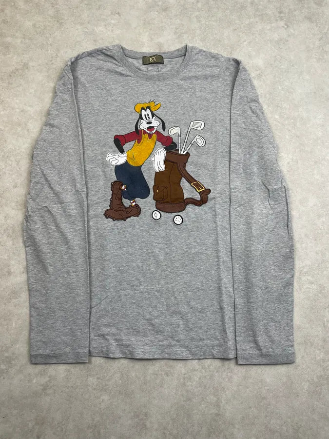2000s Iceberg Grey Cartoon Goofy Embroidered Longsleeve sijuzpm 0