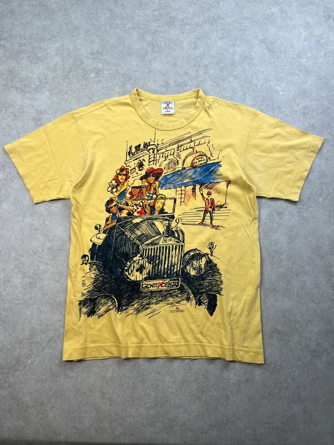 Iceberg Old Paris Yellow T-Shirt gsoMYME 0