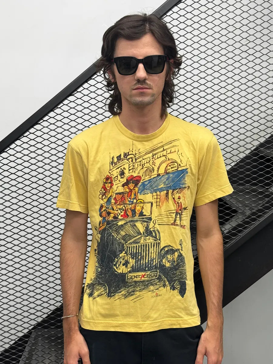 Iceberg Old Paris Yellow T-Shirt gsoMYME 1