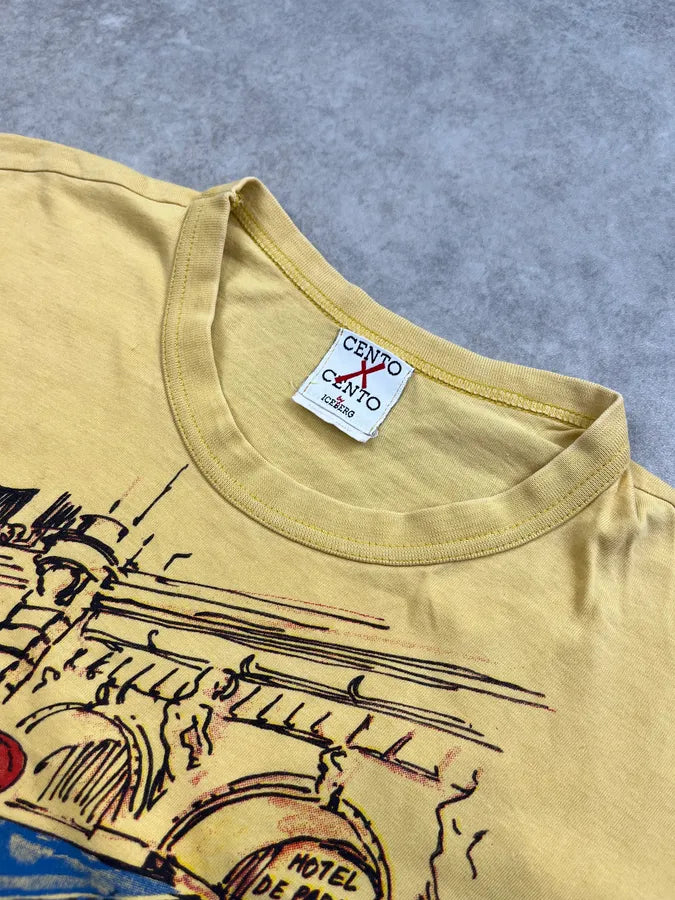 Iceberg Old Paris Yellow T-Shirt gsoMYME 3