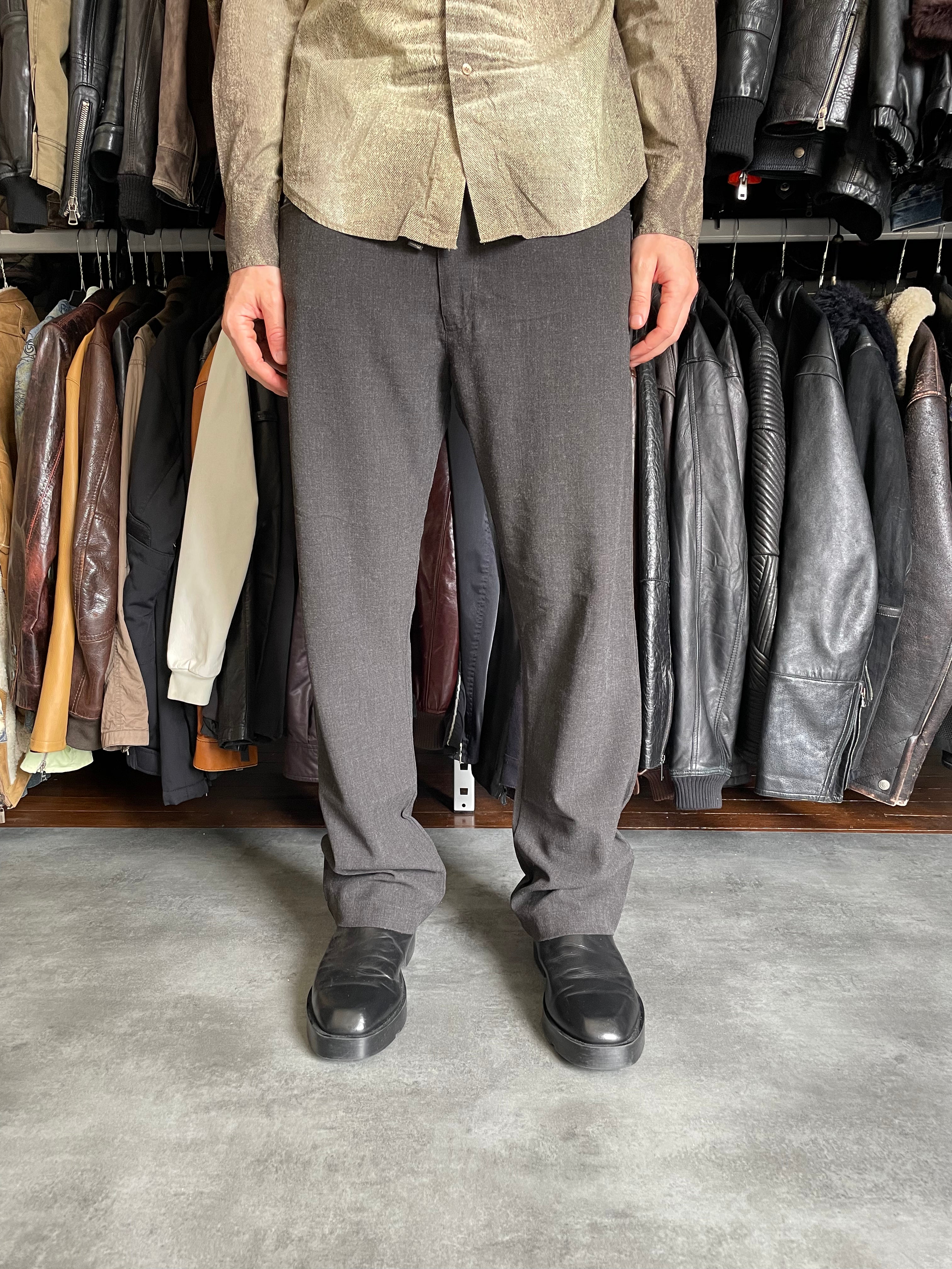 2000s Armani Anthracite Cozy Pants   (XL) - 2