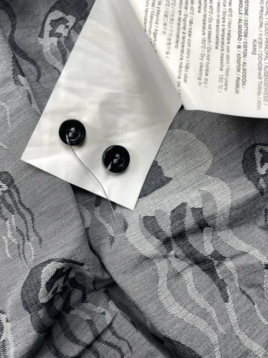 2000s Cavalli Class Grey Jellyfish Medusa Button-Up Shirt ihTanOKF 9