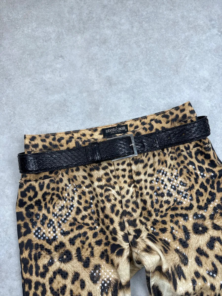 Jil Sander Navy Black Leather Python Embossed Multi Buckle Belt iiOVnmdZ 0