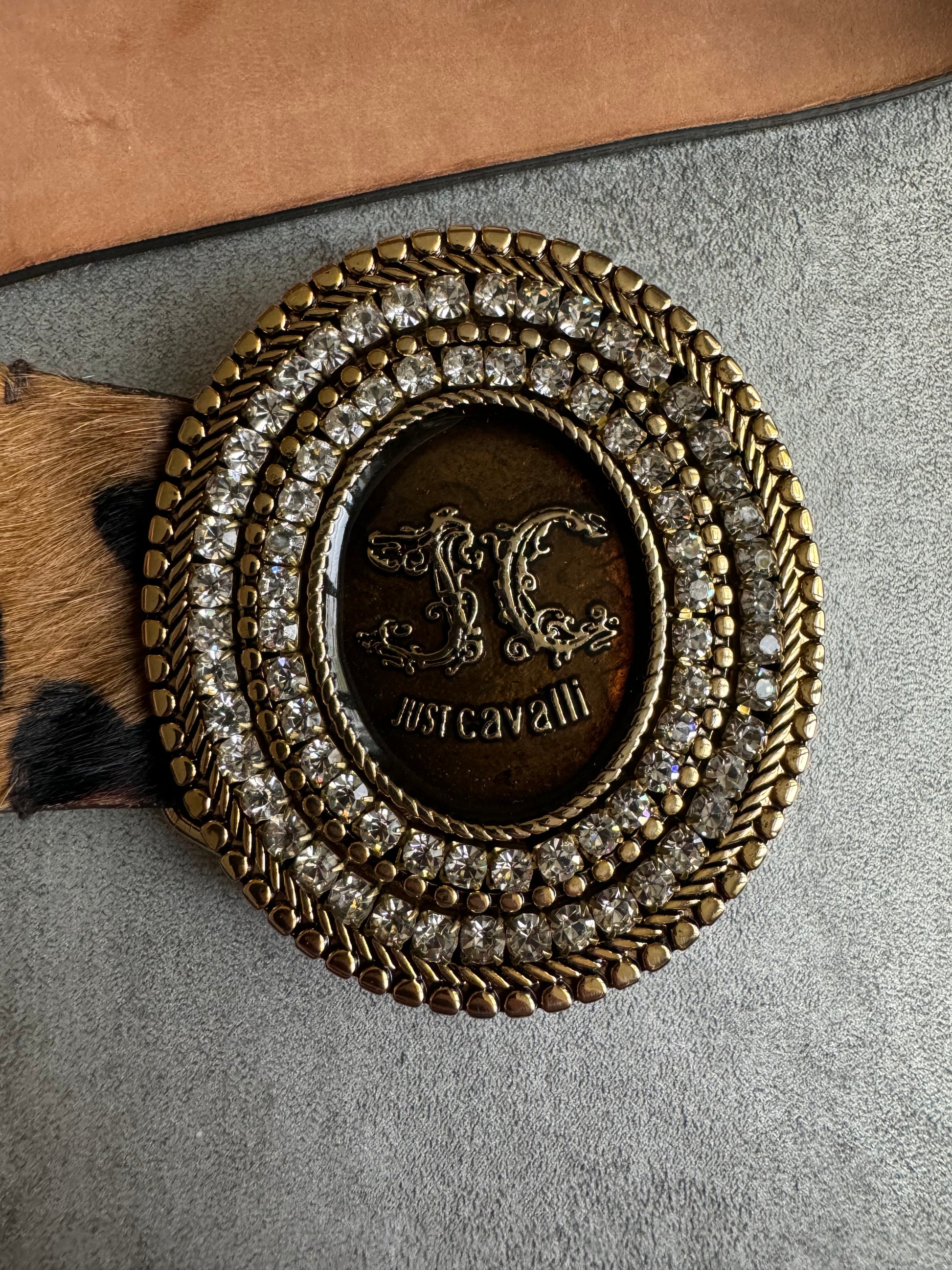 2000s Cavalli Leopard Pony Hair Ultra Belt  (OS) - 5