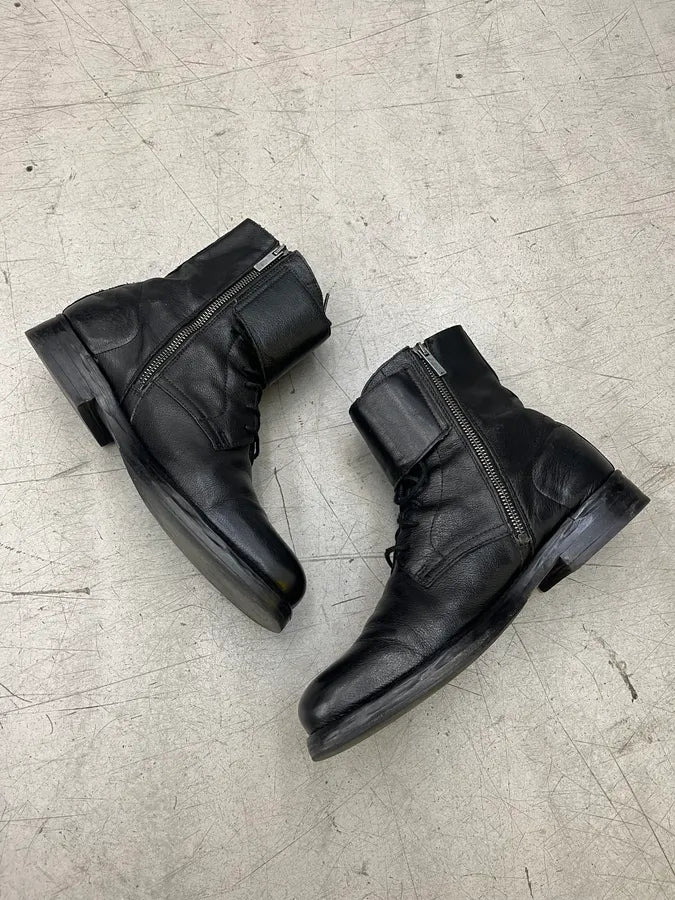 IKKS Motorcycle Strap Black Leather Boots IsgStky 2