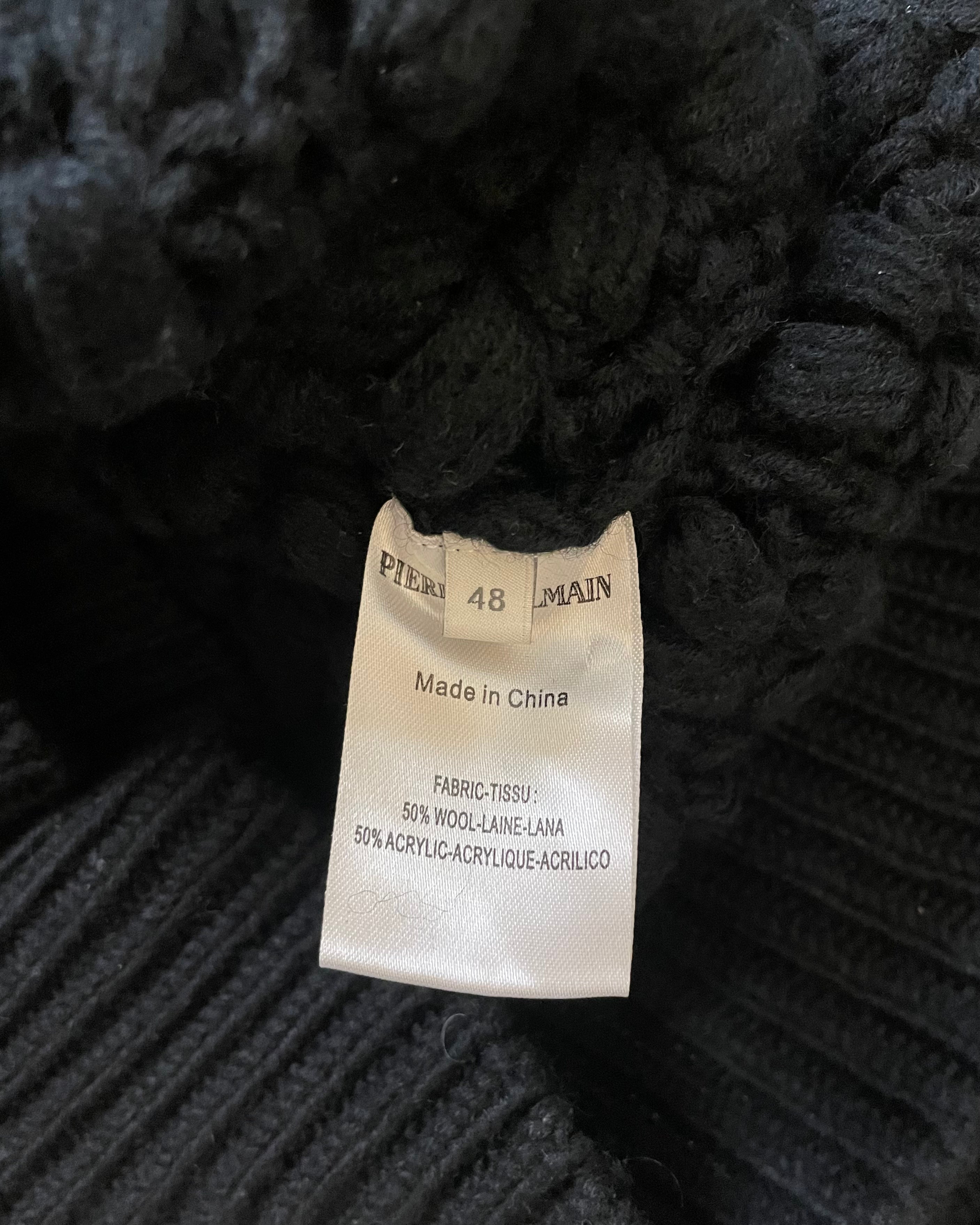 Pierre Balmain Vintage Black Wool sweater (L)