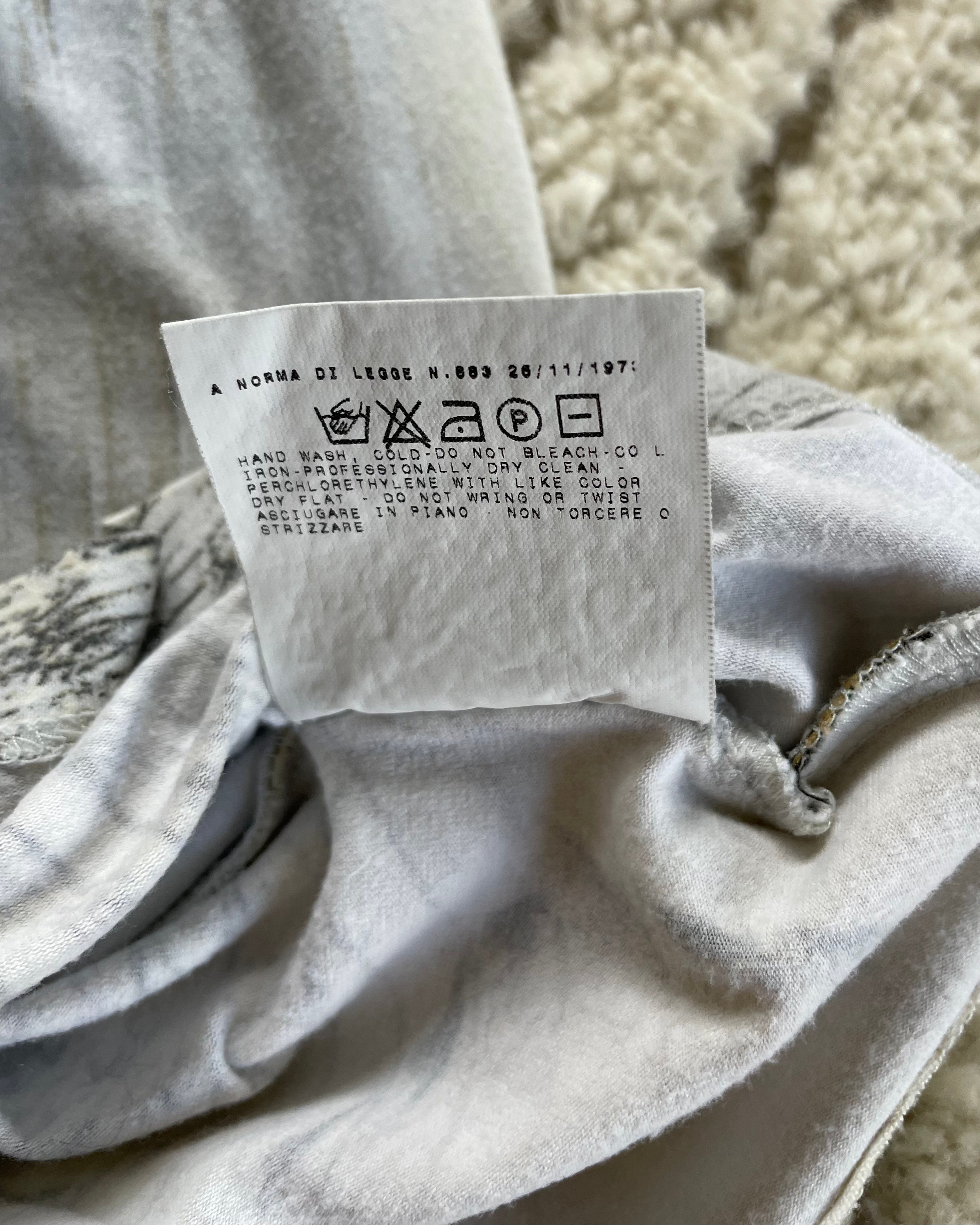 00s Roberto Cavalli クロコダイル ハルシネーション トップ (XS)