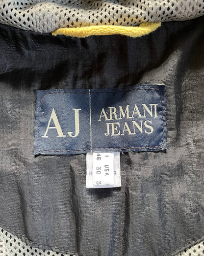 00 年代 Armani 5 拉链尼龙夹克 (S)