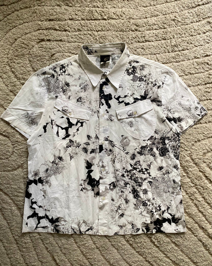 SS04 Cavalli Eroded Flowers Shirt (M)