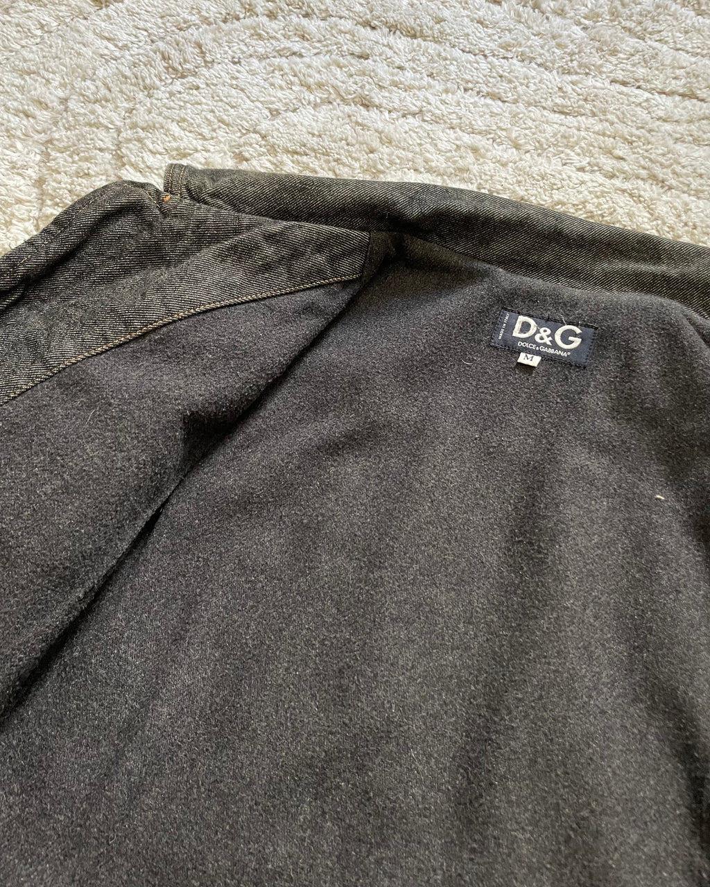 2003AW ドルチェ&amp;ガッバーナ バイカーデニムジャケット(M) 