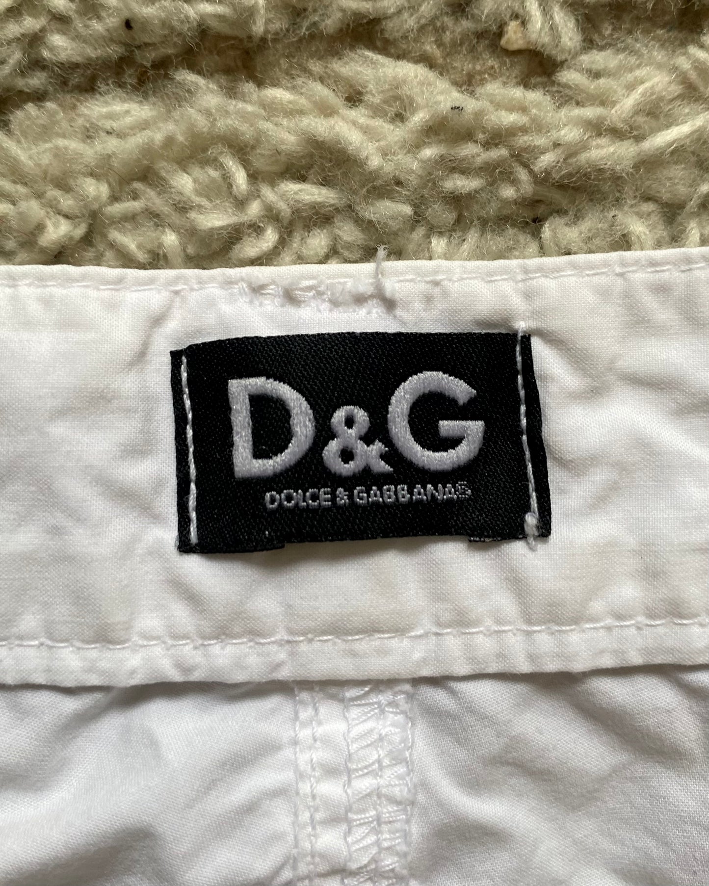 SS04 Dolce & Gabbana Flaired Cargo Pants (XS)