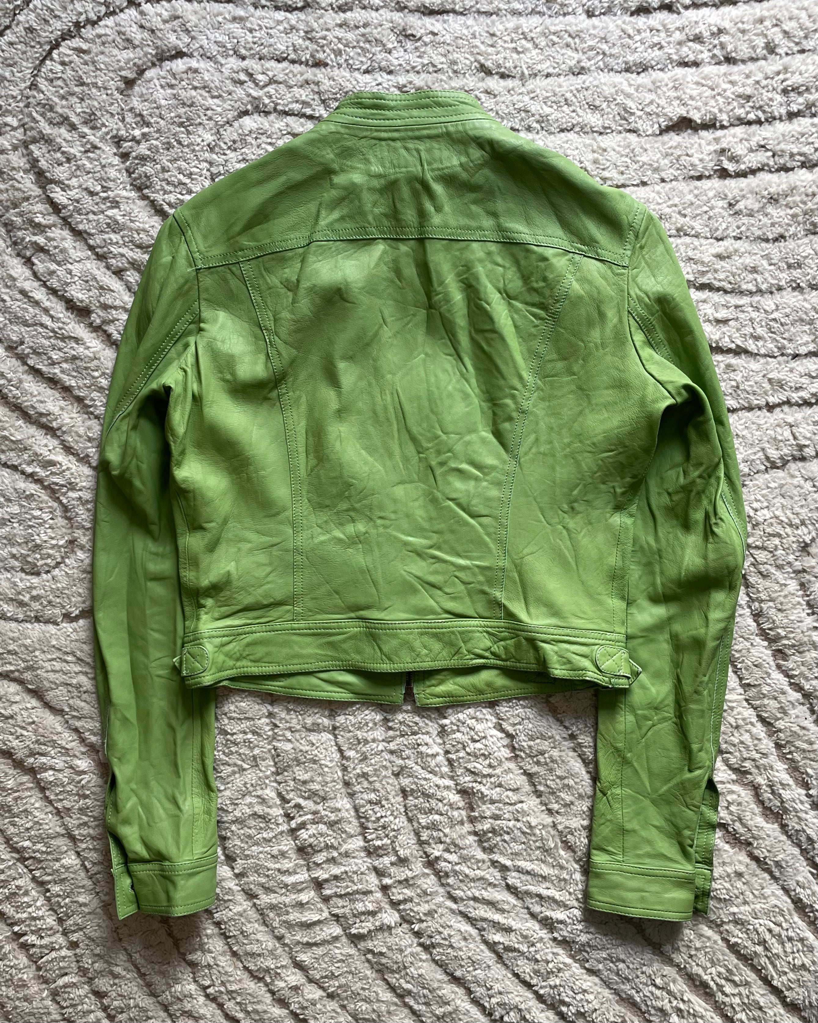 SS2006 Dolce & Gabbana Utility Cropped Leather Jacket (M)