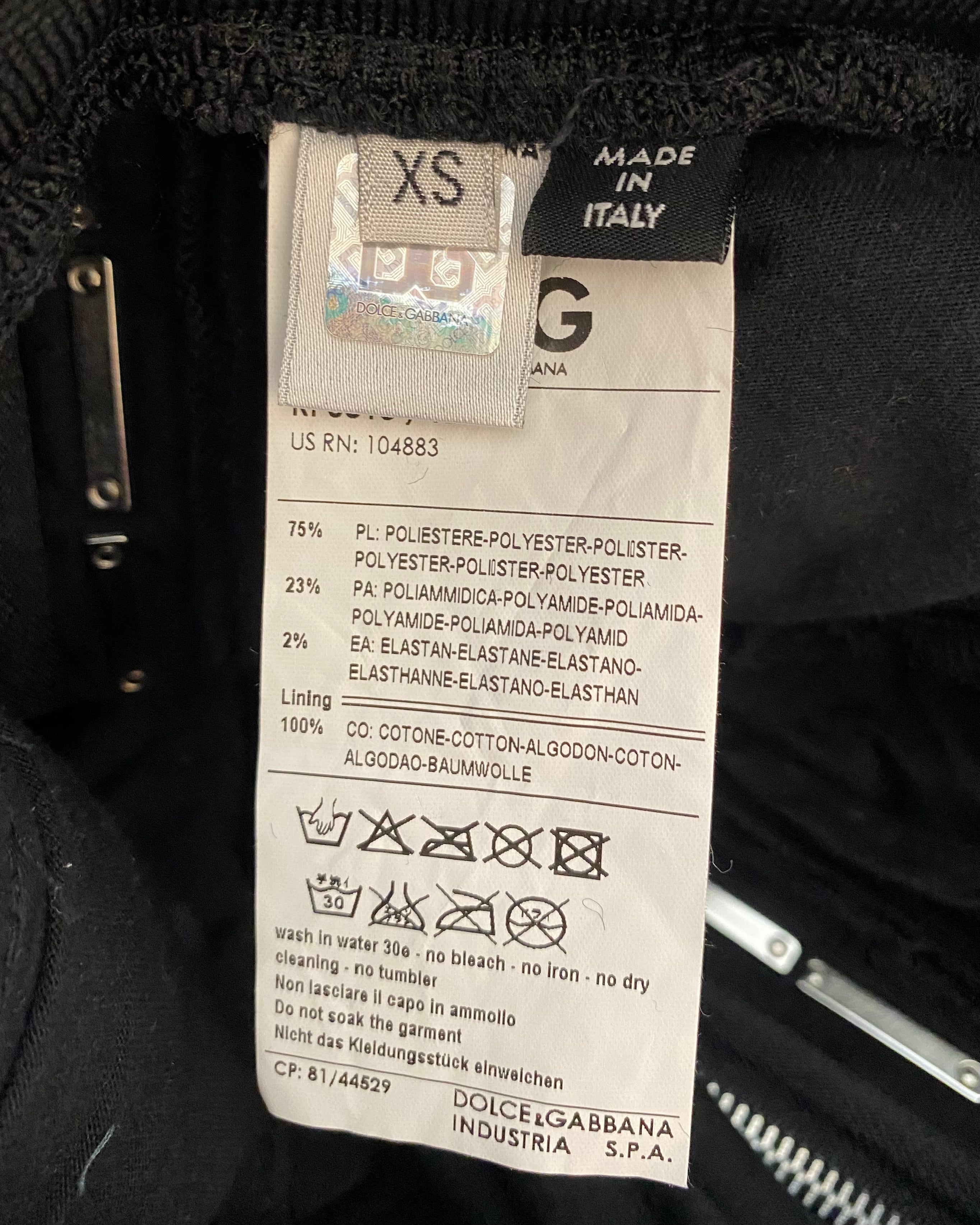 00s ドルチェ&amp;ガッバーナ マルチメタルジップパンツ(S)