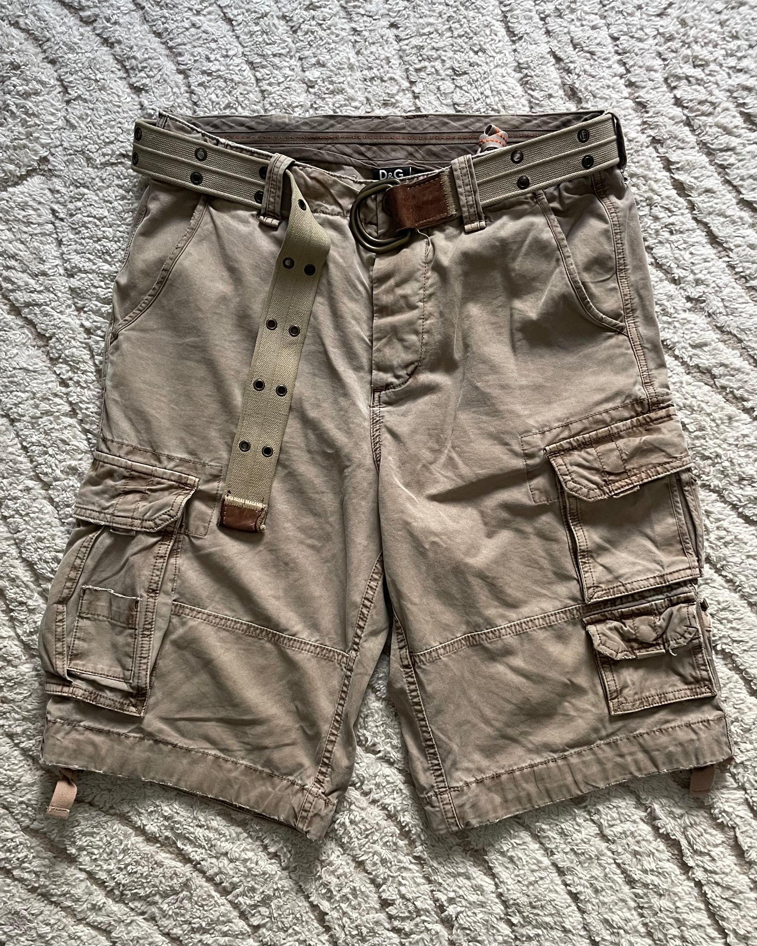 00年代 ドルチェ&amp;ガッバーナ ユーティリティ コンバット カーゴ ショート (M) 