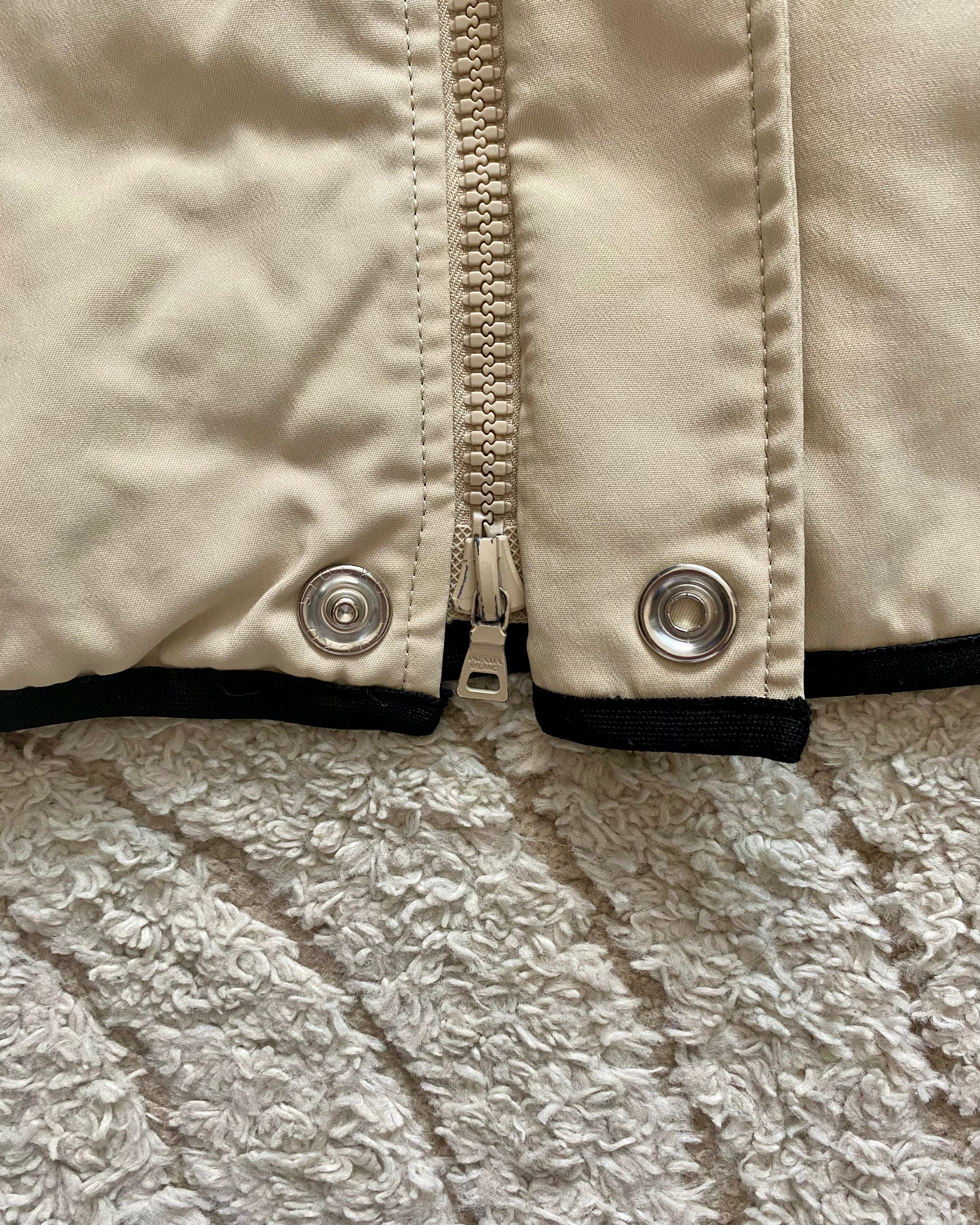 00年代 プラダ クリーム ジャケット (M)