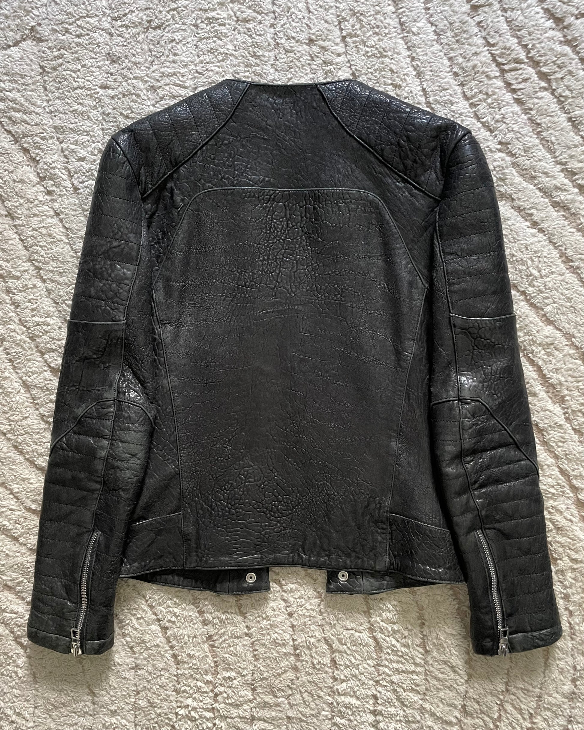 Balmain x h&m leather 2025 jacket