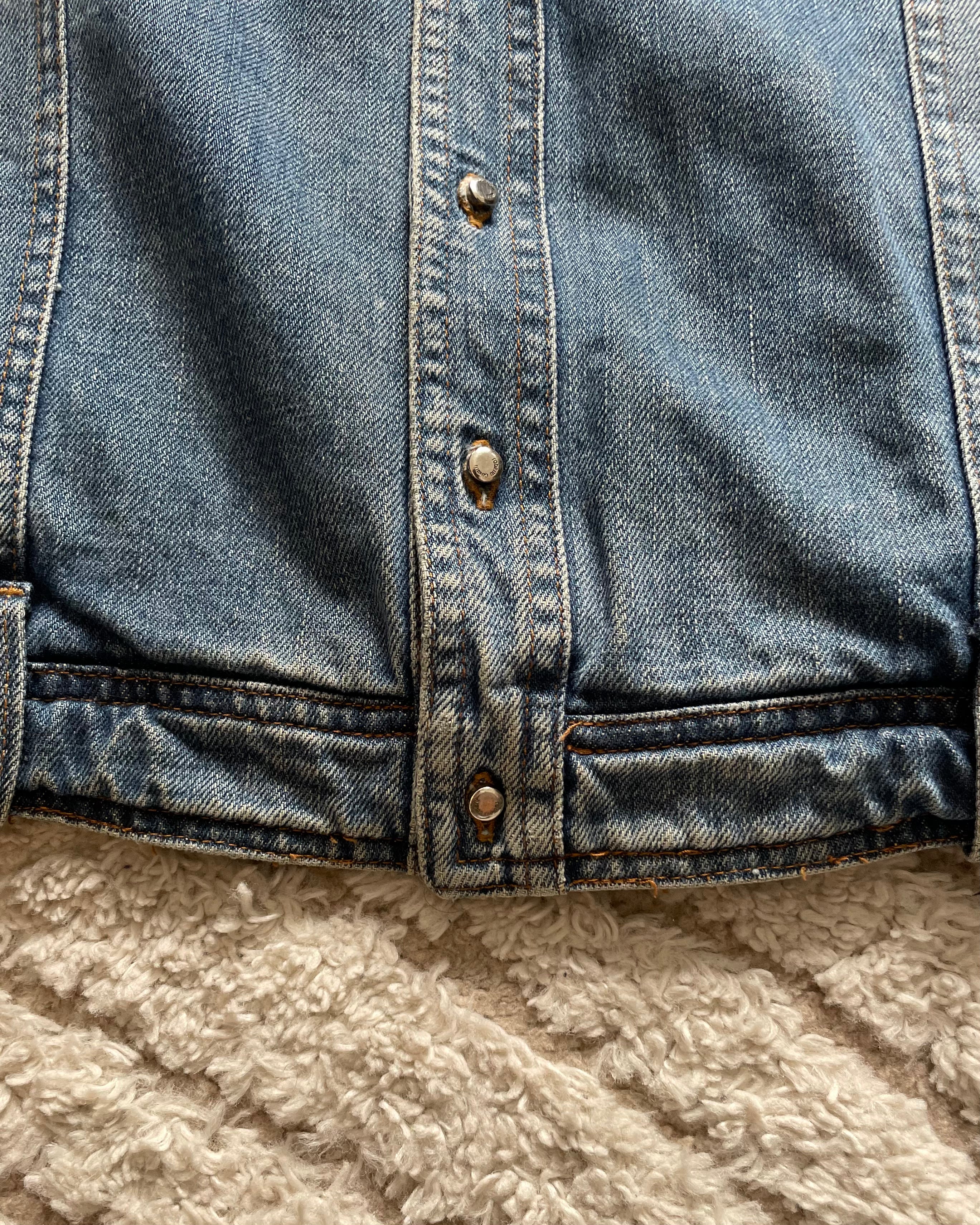 90s Roberto Cavalli Futuristic Denim Jacket (M)