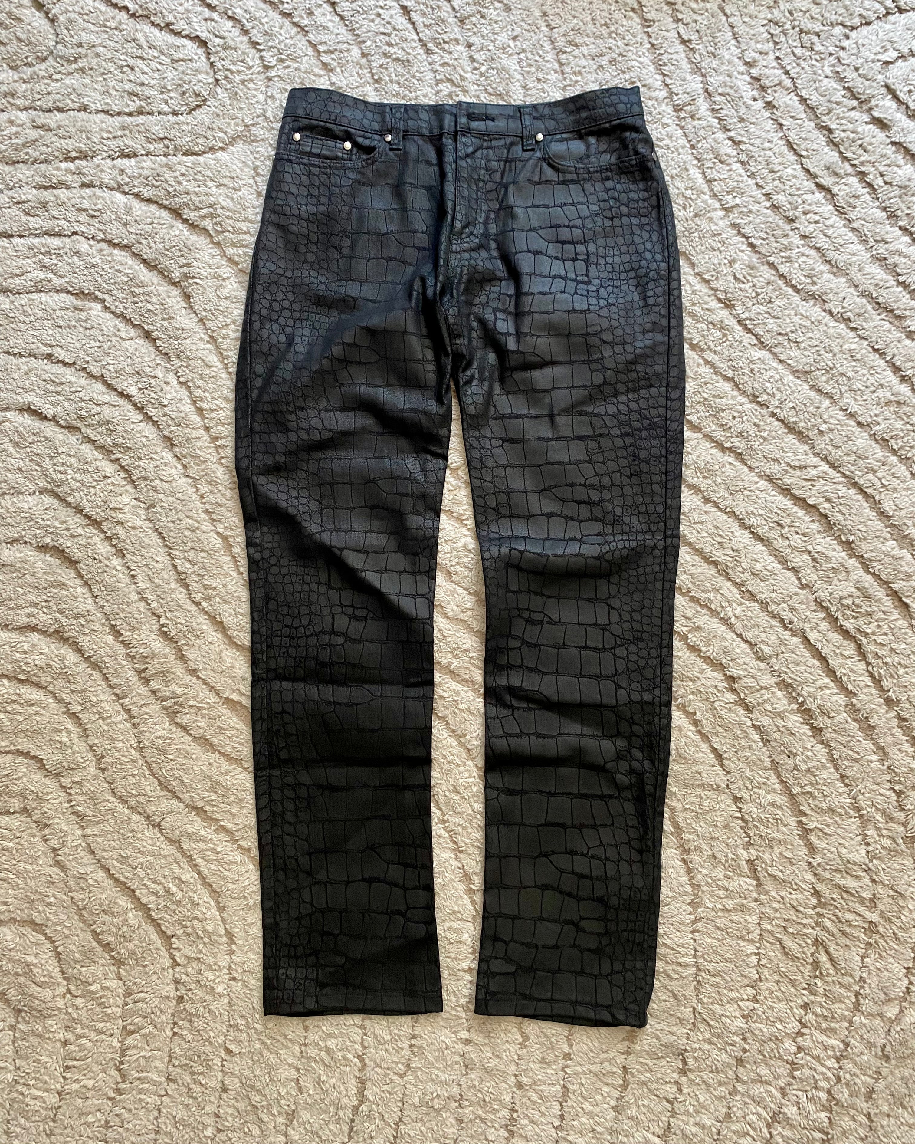 Roberto Cavalli Crocodile Pants (S)