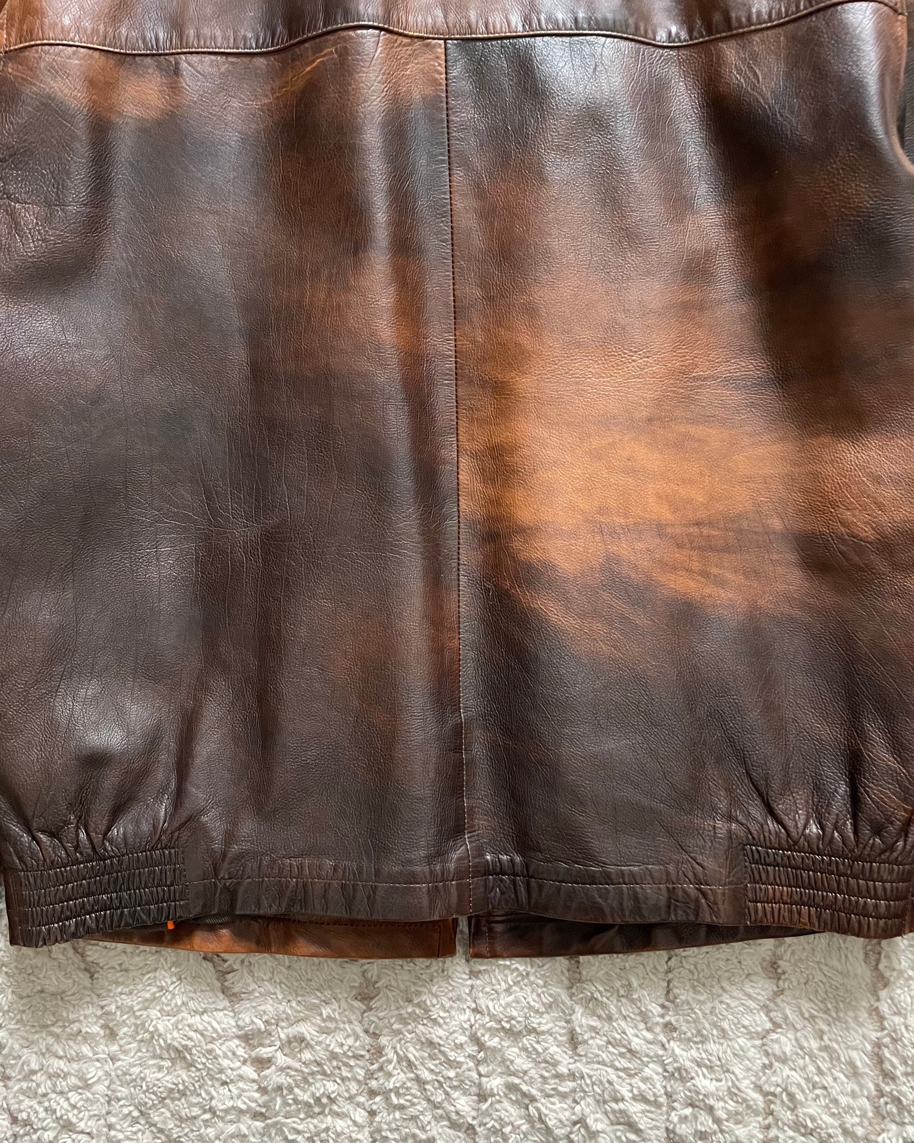 2000年代 スティーブ・マックイーン G-NEW'S INDUSTRY バイカー レザー ジャケット (S)