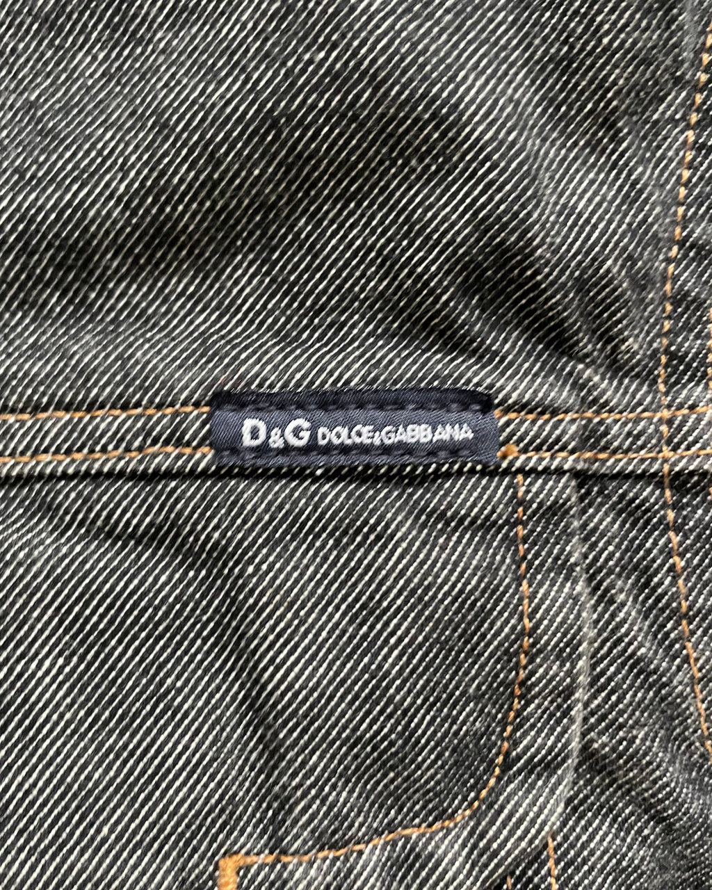 2003AW ドルチェ&amp;ガッバーナ バイカーデニムジャケット(M) 