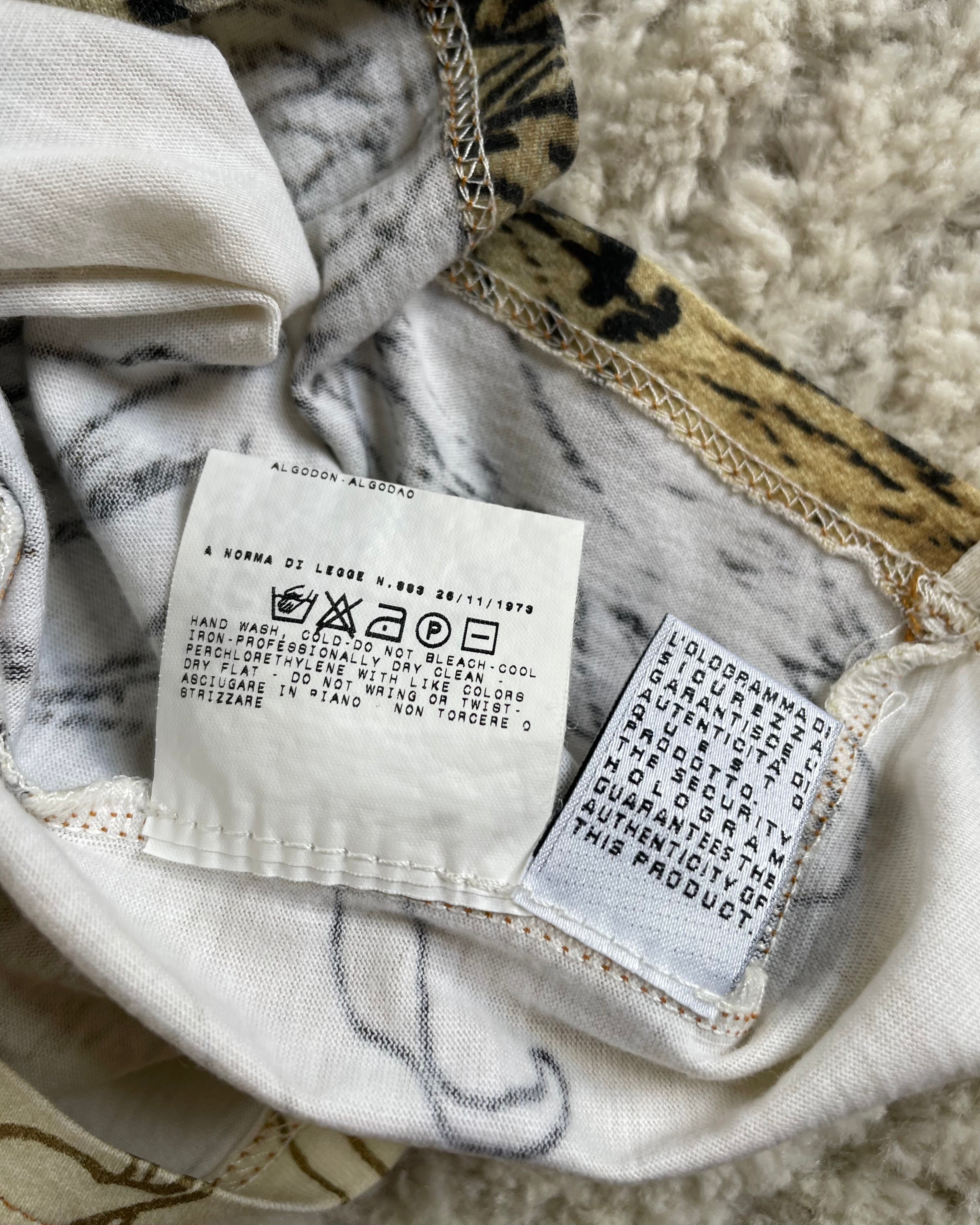 2000年代 Roberto Cavalli チャイニーズインクフローラルトップ (S)