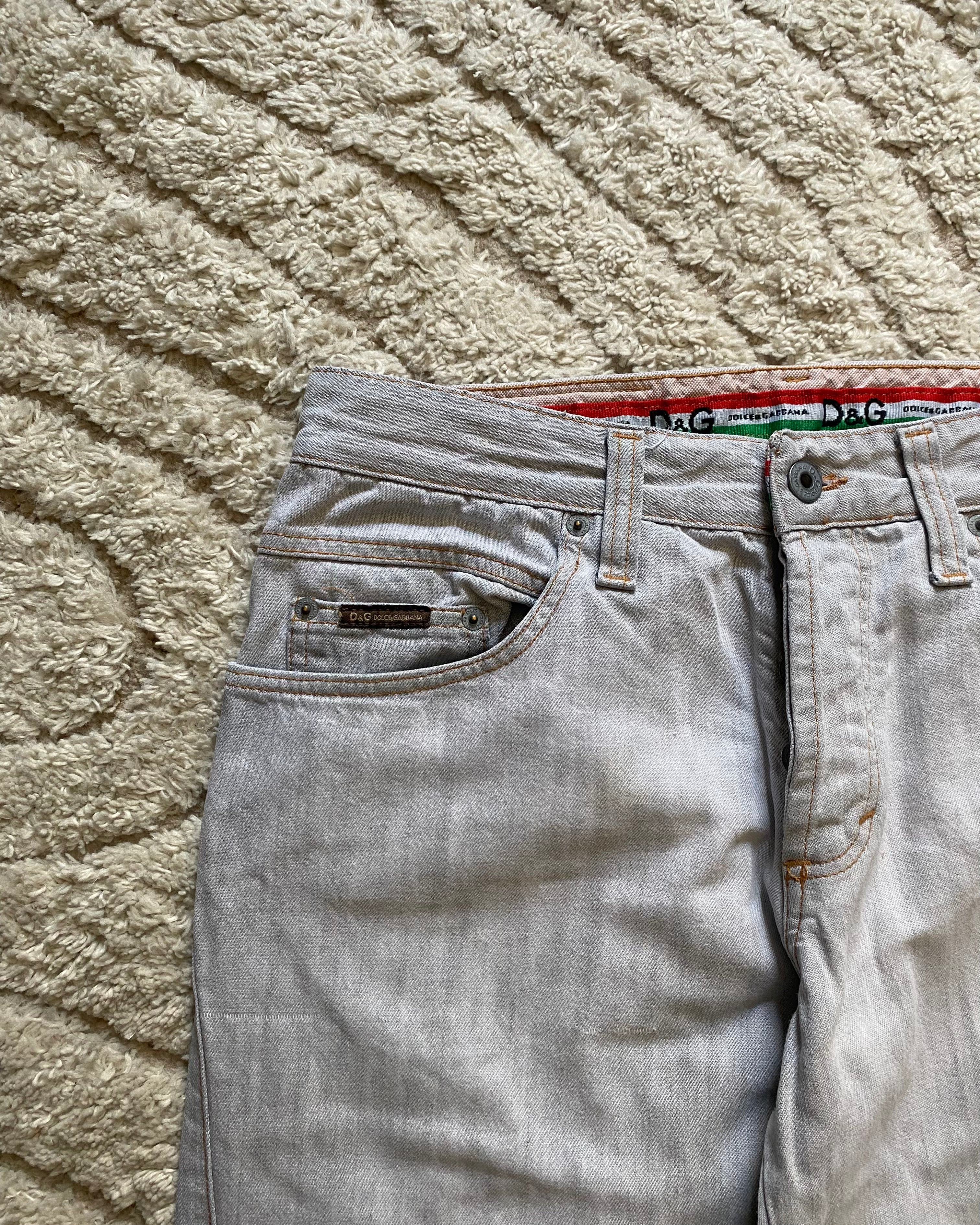 SS04 Dolce & Gabbana Double Back Pockets Jeans (S)