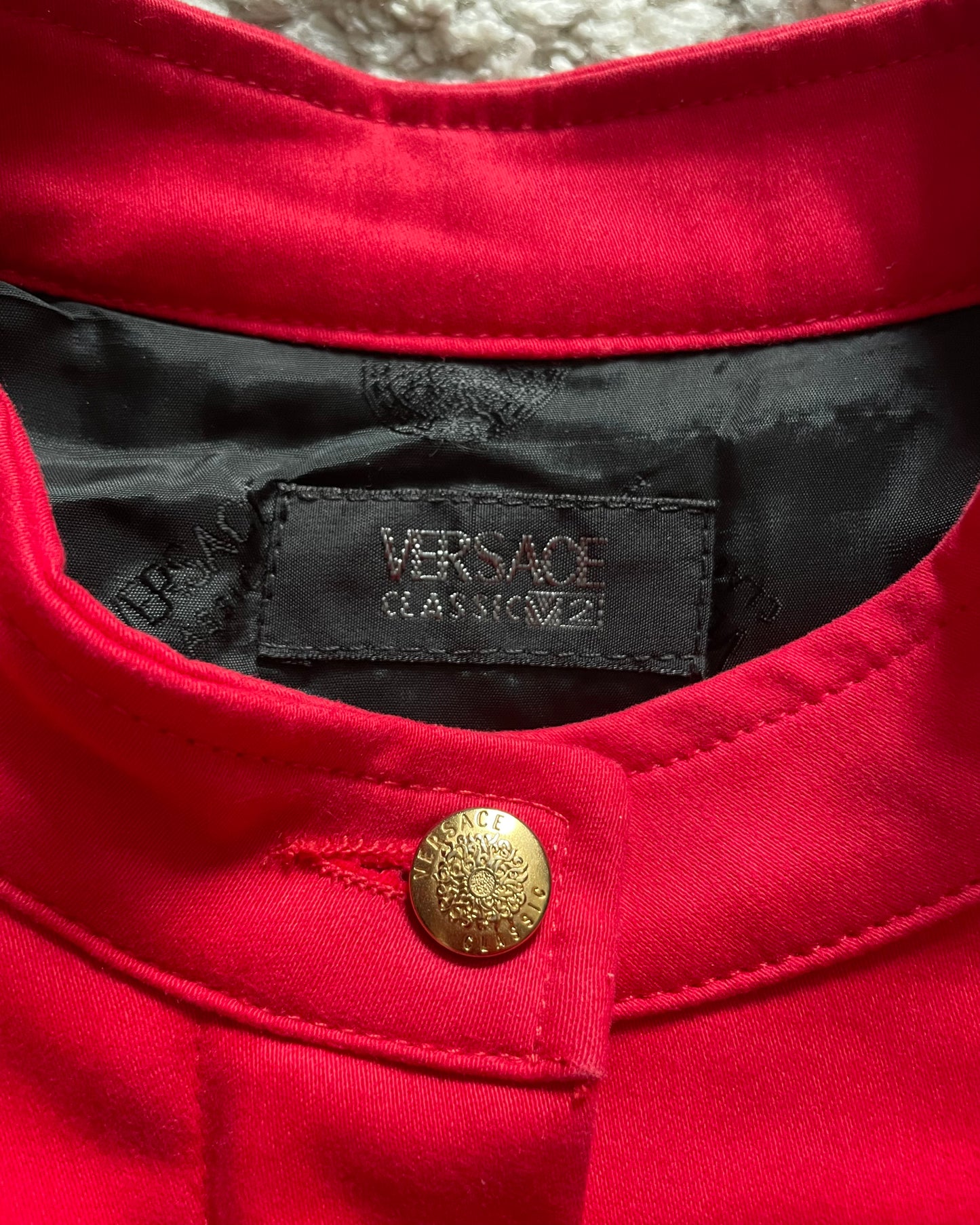 00s Versace Tailored Bold Red Jacket (S)