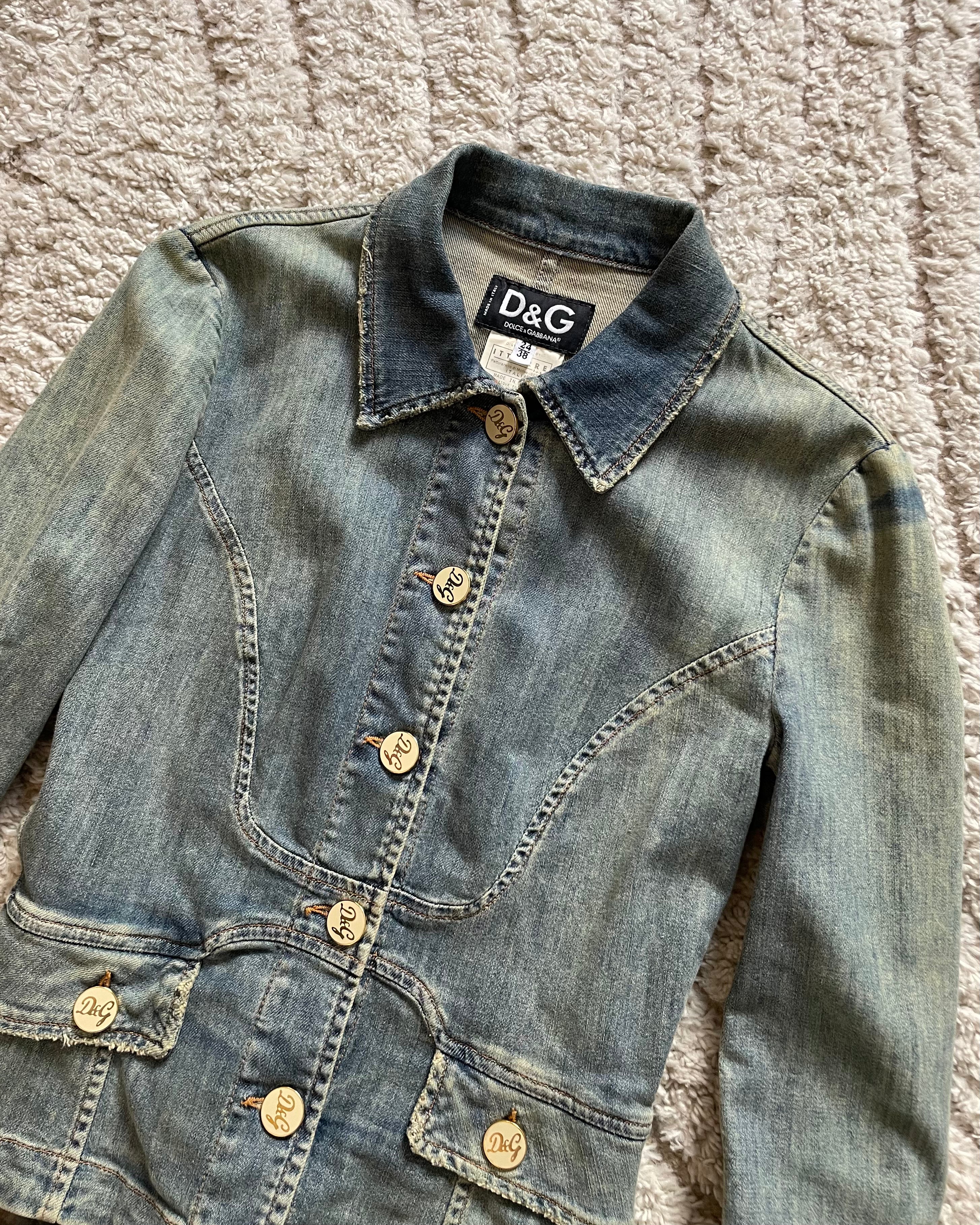 SS05 Dolce &amp; Gabbana 合身牛仔夹克 (XS)