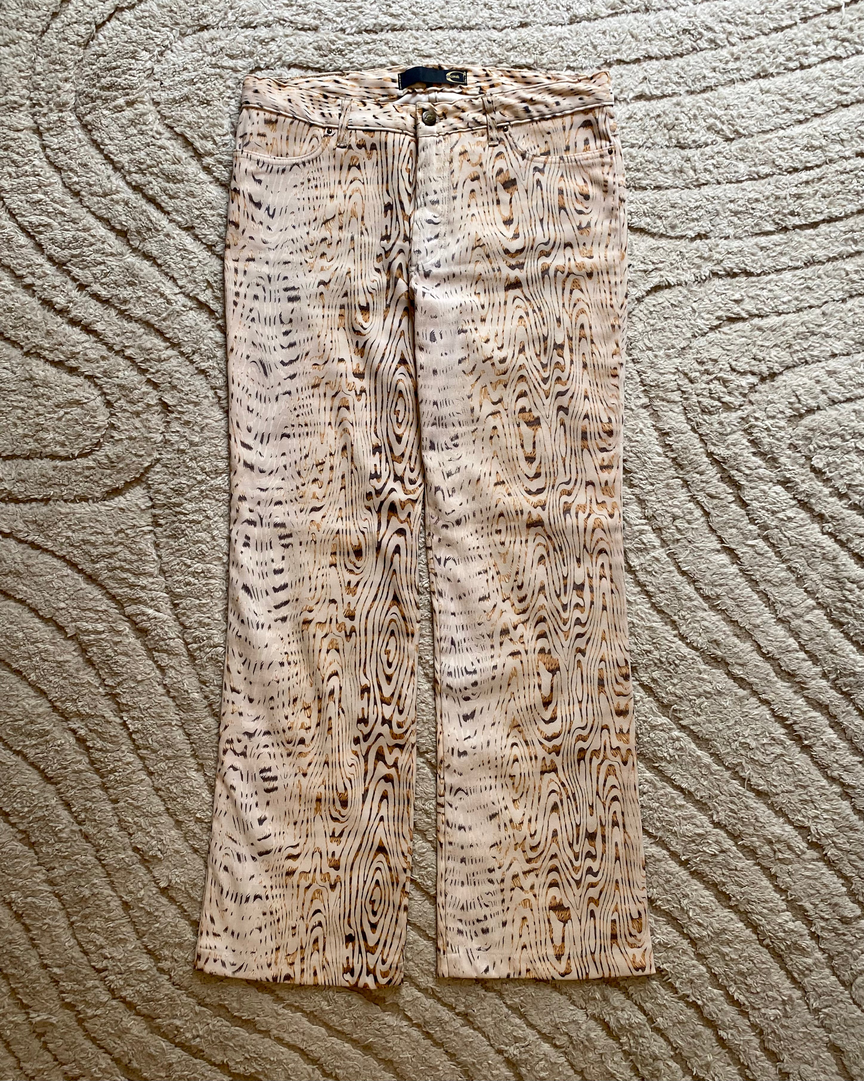 Cavalli Tree Trunk Pants