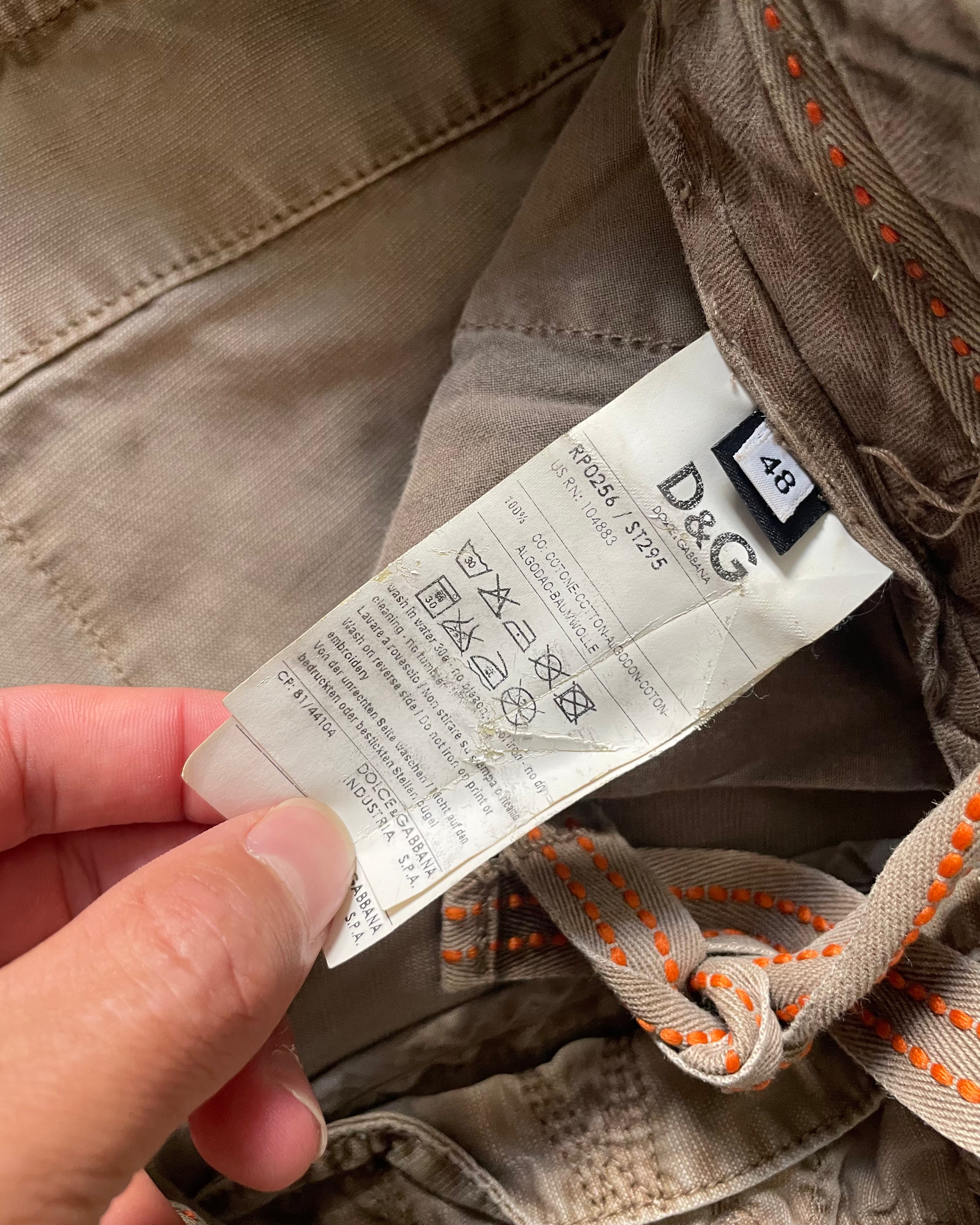 00年代 ドルチェ&amp;ガッバーナ ユーティリティ コンバット カーゴ ショート (M) 