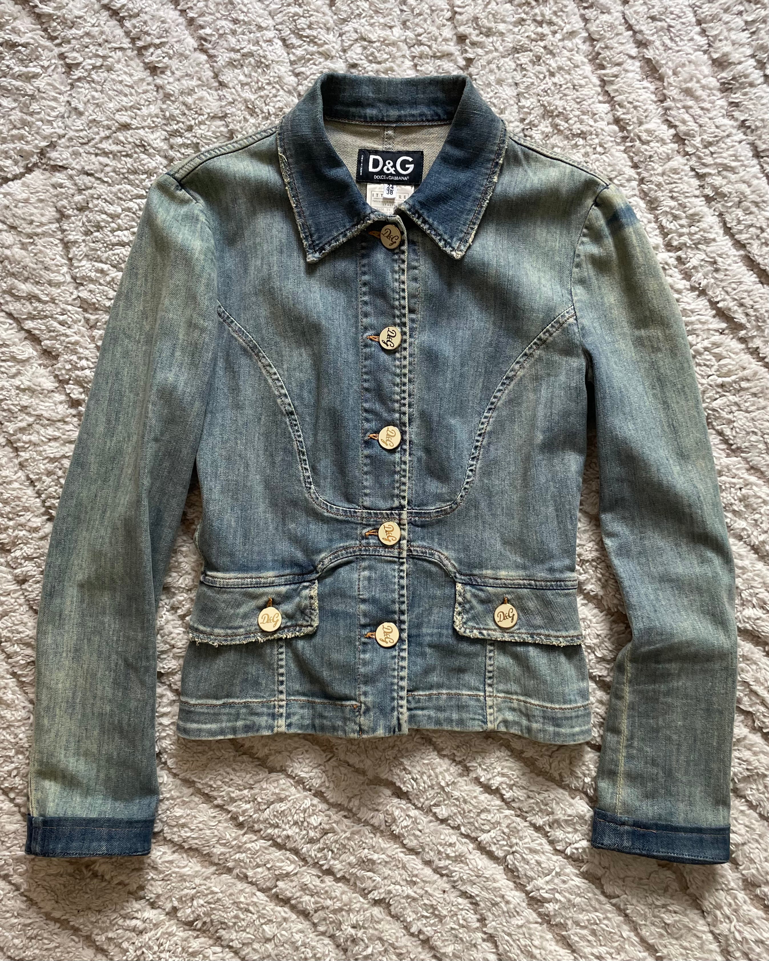 SS05 Dolce &amp; Gabbana 合身牛仔夹克 (XS)