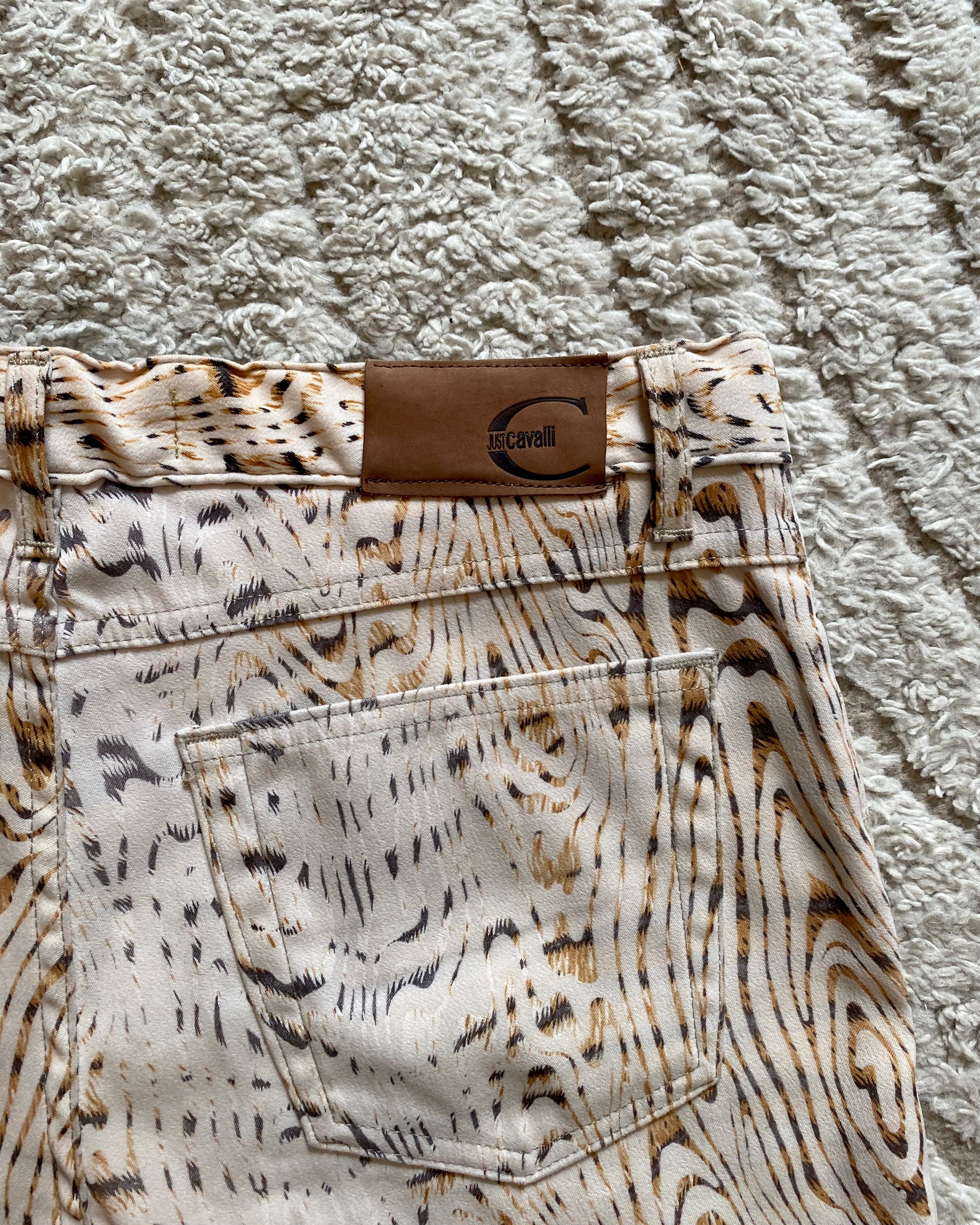 Cavalli Tree Trunk Pants