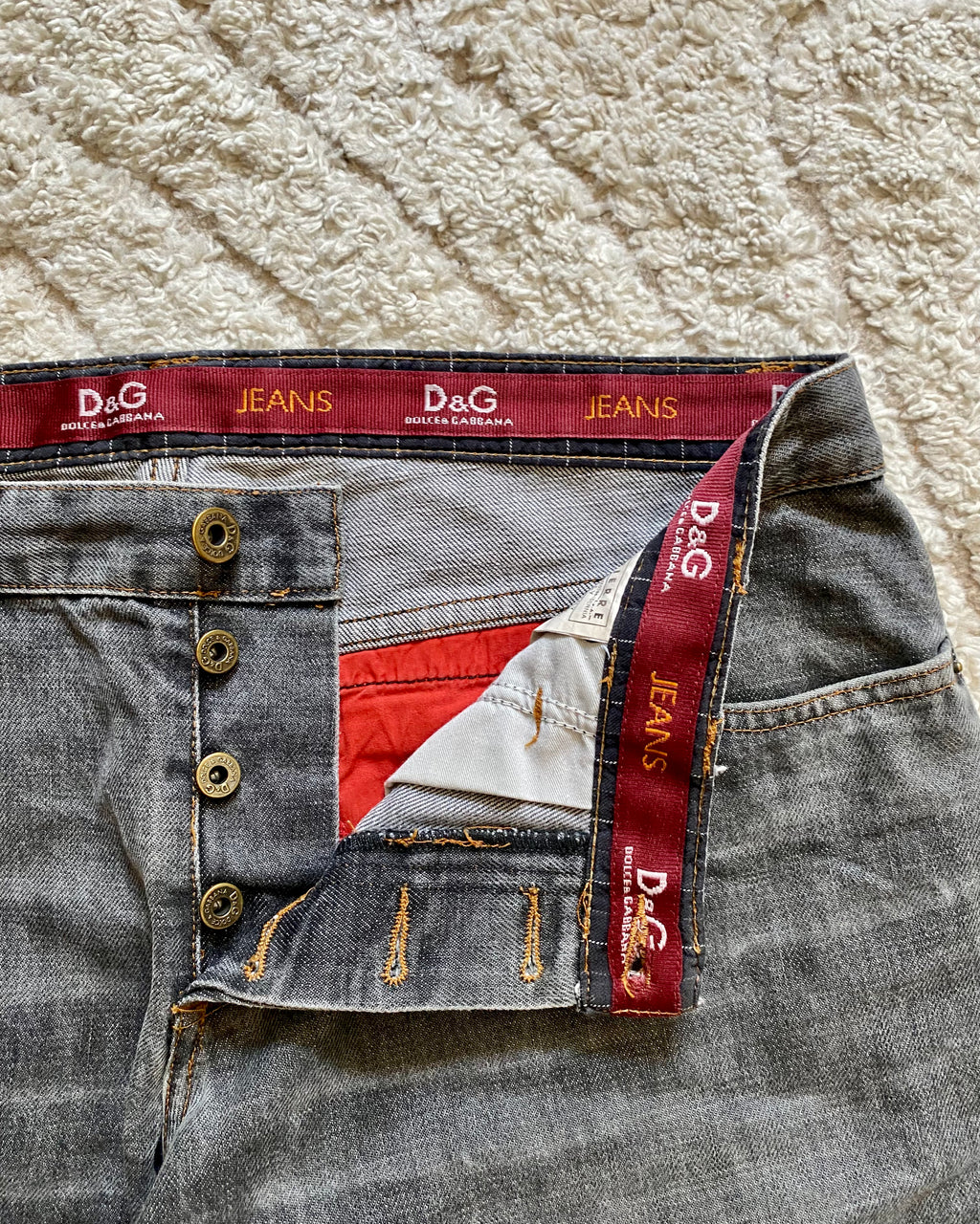 AW03 Dolce & Gabbana Grey Jeans