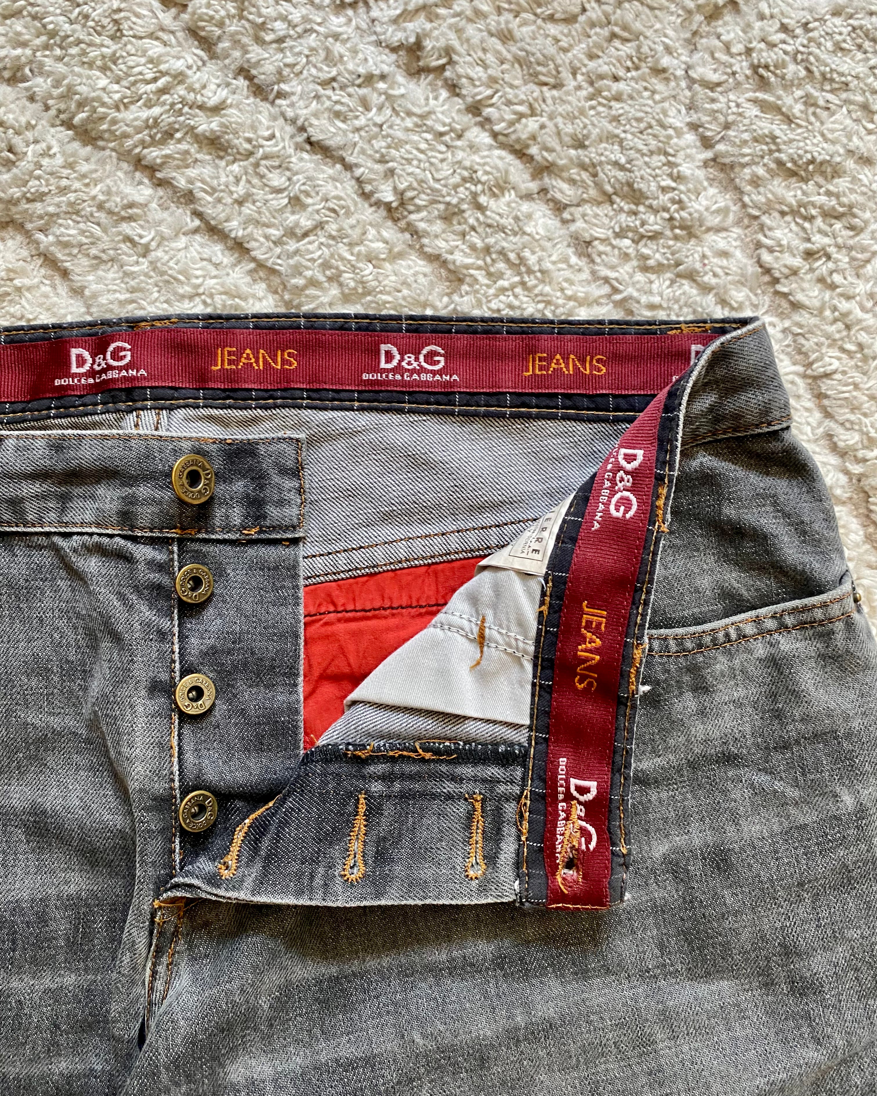 AW03 Dolce & Gabbana Grey Jeans