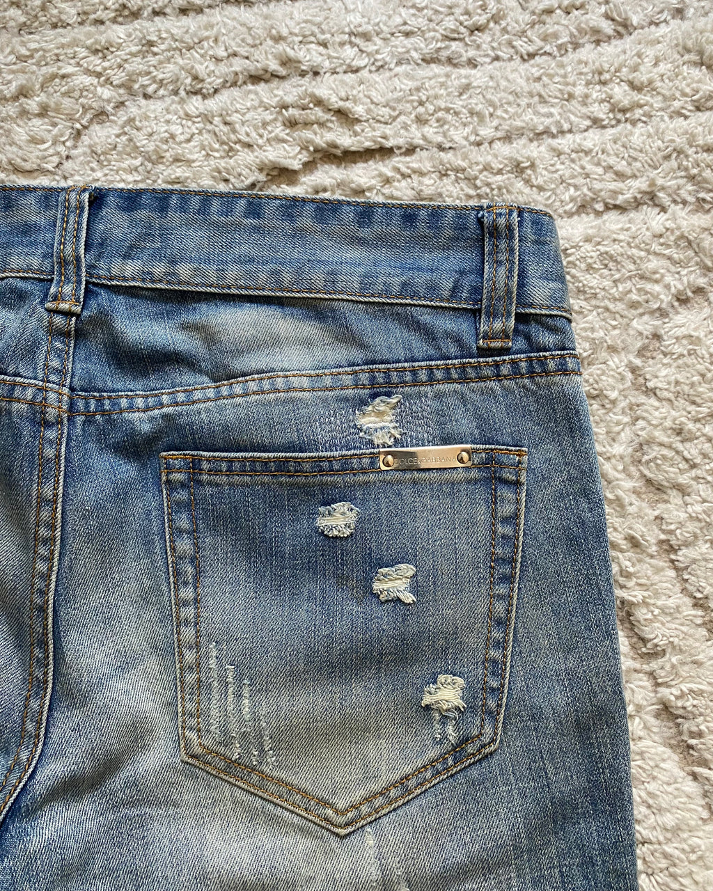 ドルチェ＆ガッバーナ デストロイ ジーンズ (S)