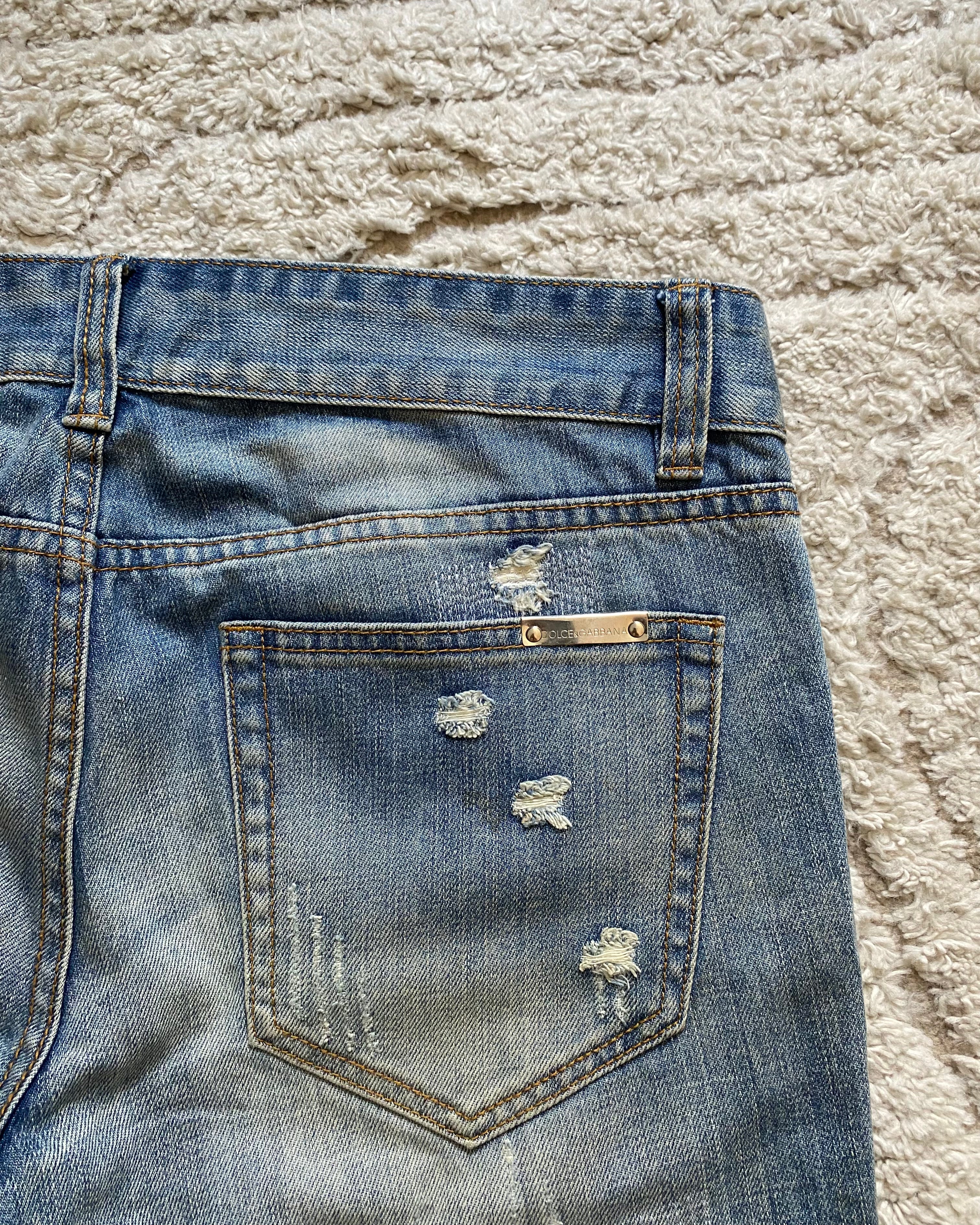 ドルチェ＆ガッバーナ デストロイ ジーンズ (S)