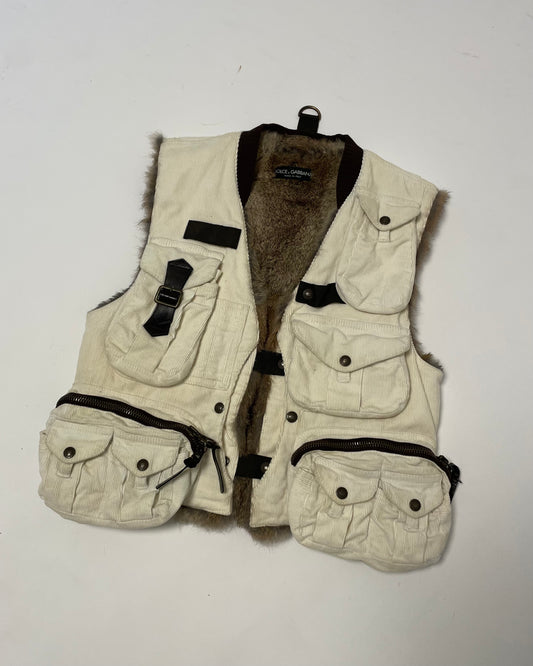 RUNWAY AW02 Dolce & Gabbana Hunter Cargo Vest (S)