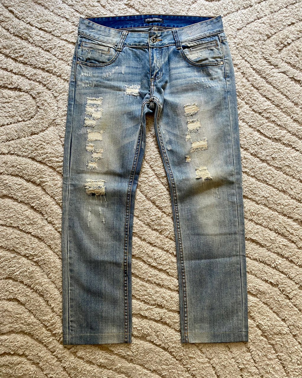ドルチェ＆ガッバーナ デストロイ ジーンズ (S)
