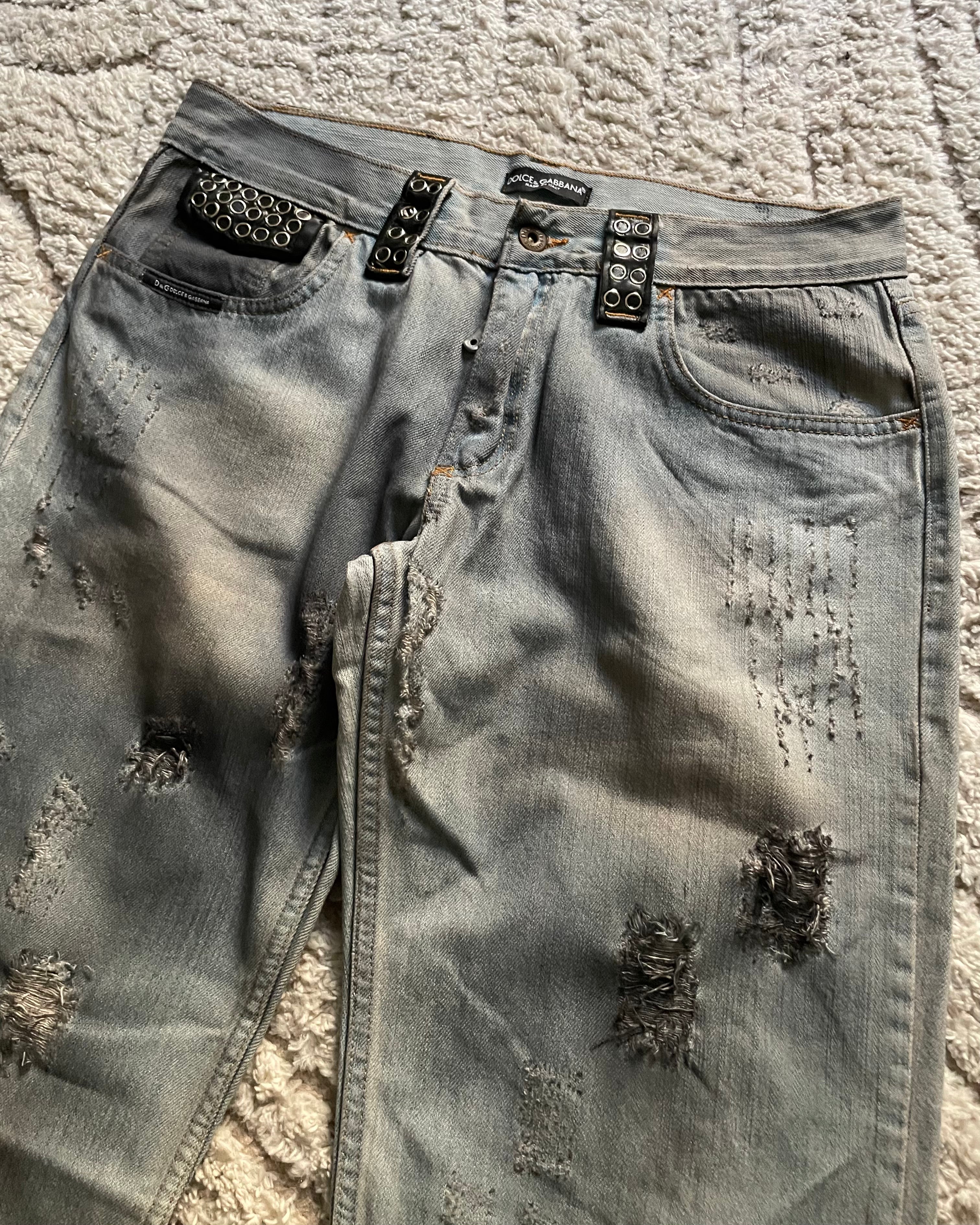 Dolce Gabbana Burn Rockstar Denim Pants (M)