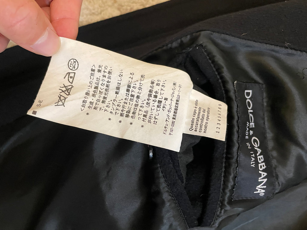 AW2003 Dolce & Gabbana Utility Detachable Wool Jacket