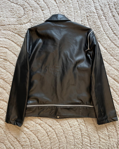 00s Versace Multi Zips Leather Jacket (M)