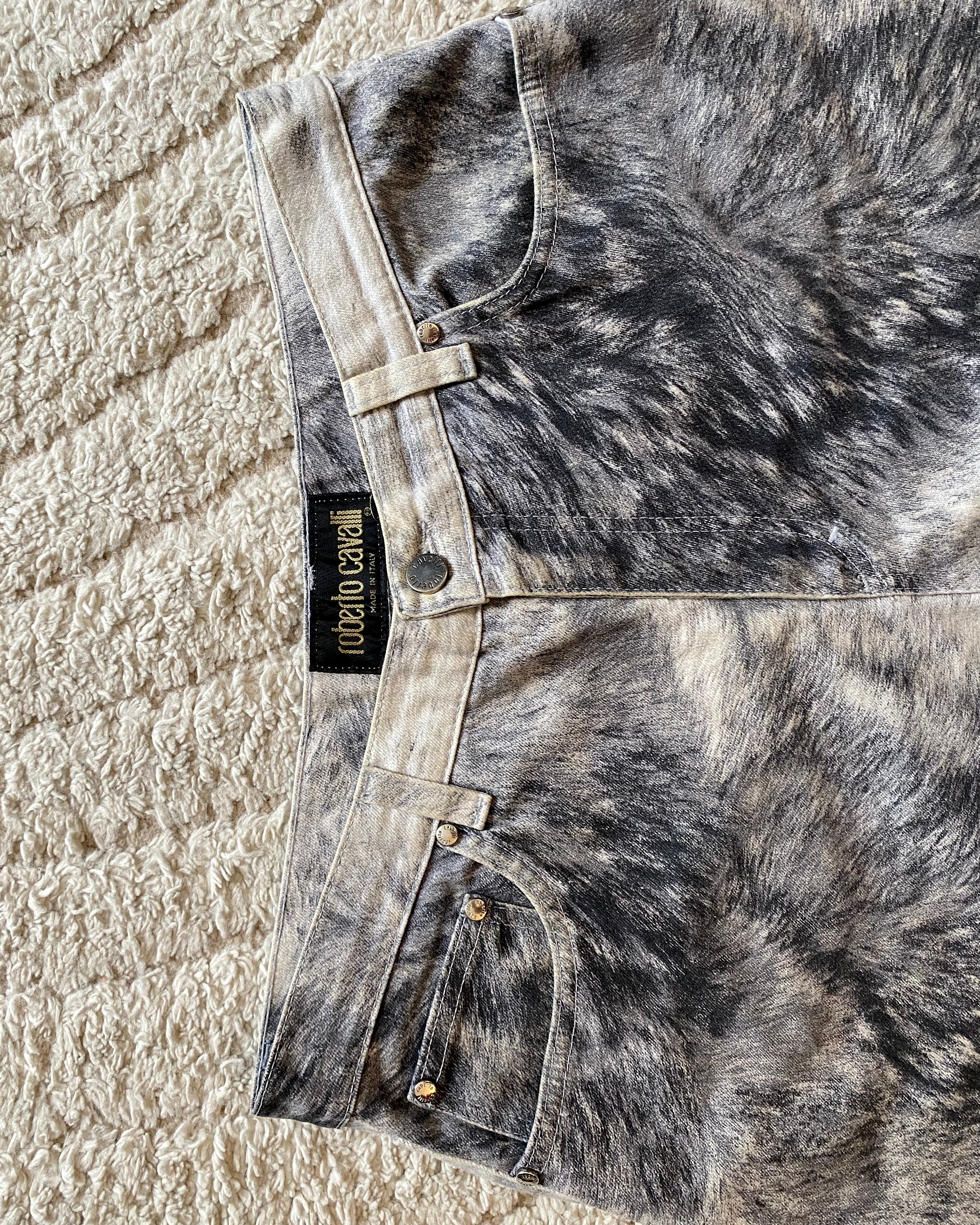 00s Roberto Cavalli ヘビーアニマルパンツ (M)