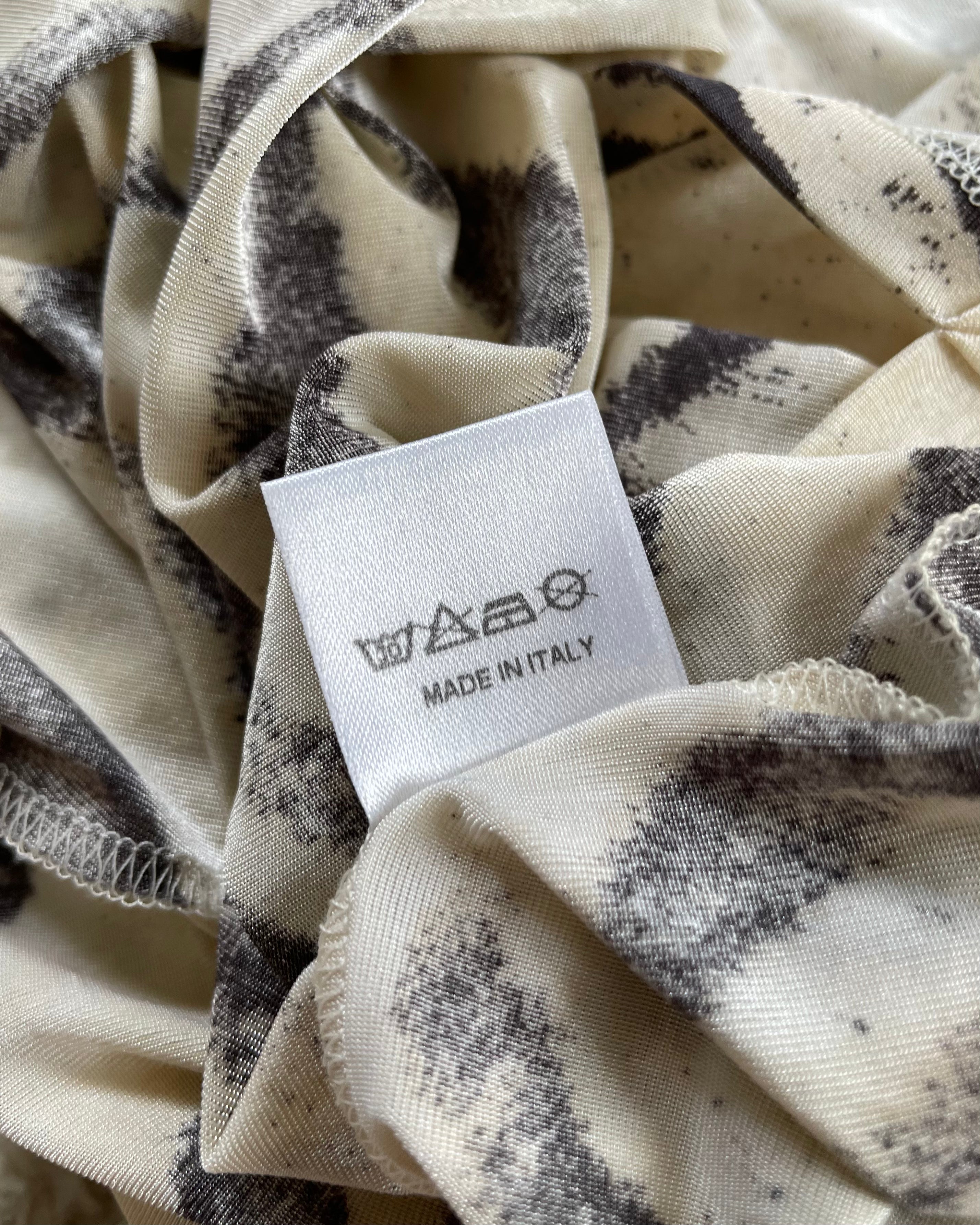 1990s Roberto Cavalli Zebra Mesh Top (XS)