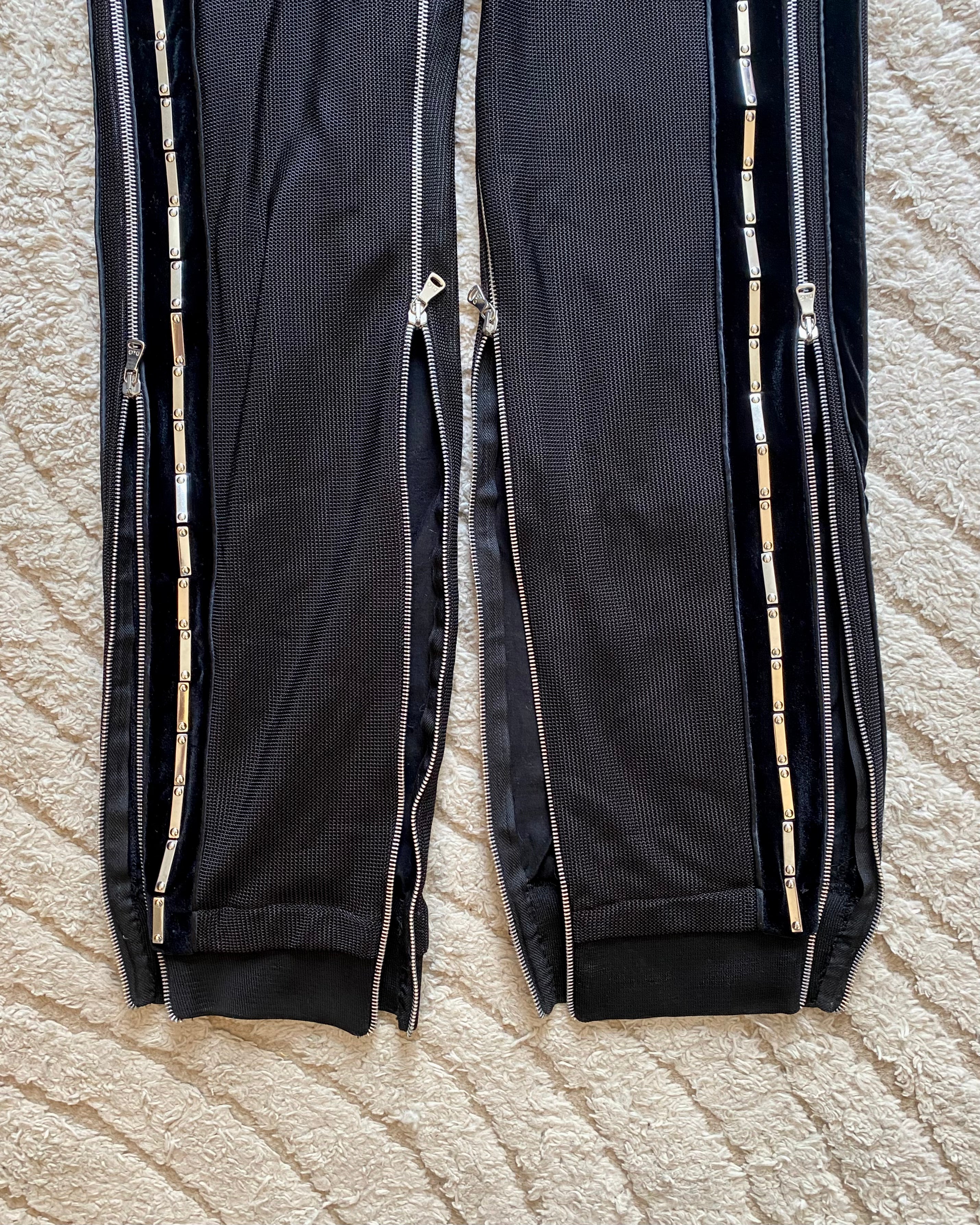 00s ドルチェ&amp;ガッバーナ マルチメタルジップパンツ(S)