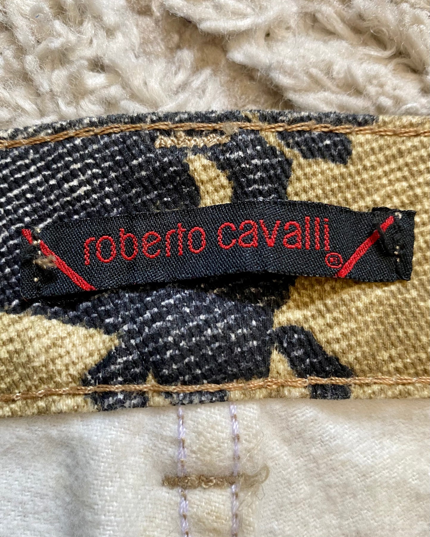 AW01/02 Roberto Cavalli 迷彩裤 (S)