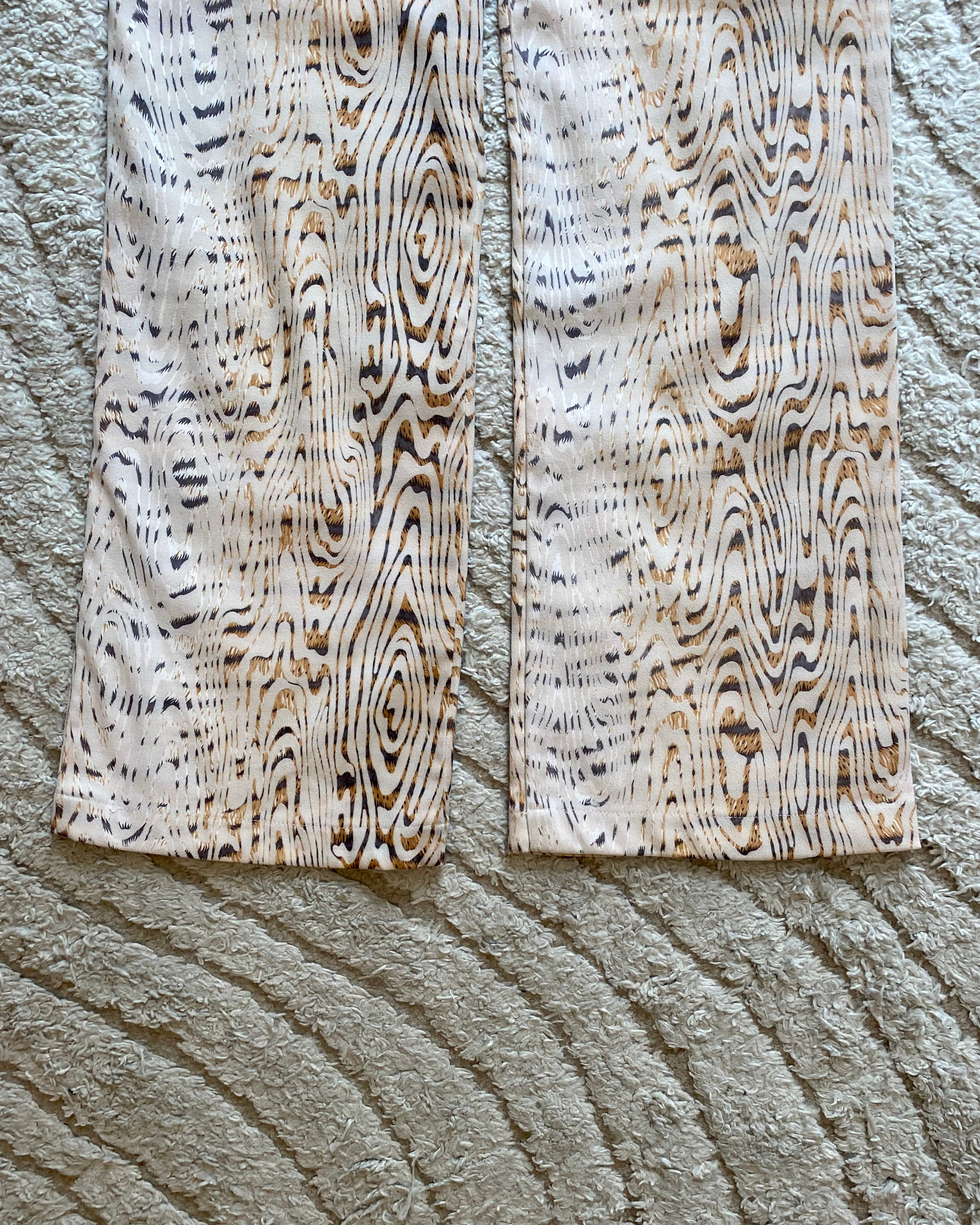 Cavalli Tree Trunk Pants