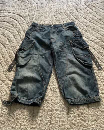 SS2004 Dolce & Gabbana Parachute Cargo Denim Short (L)